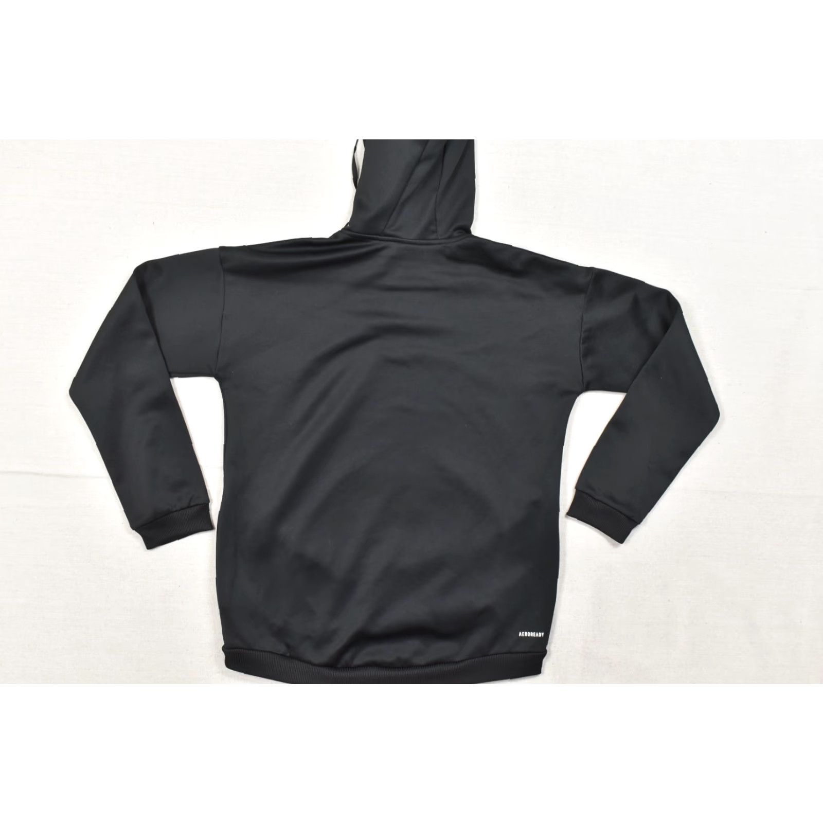 Adidas Adidas Women's S Black Aeroready Fleece Hoodie Pullover Logo Sweatshirt Size S / US 4 / IT 40 - 8 Thumbnail