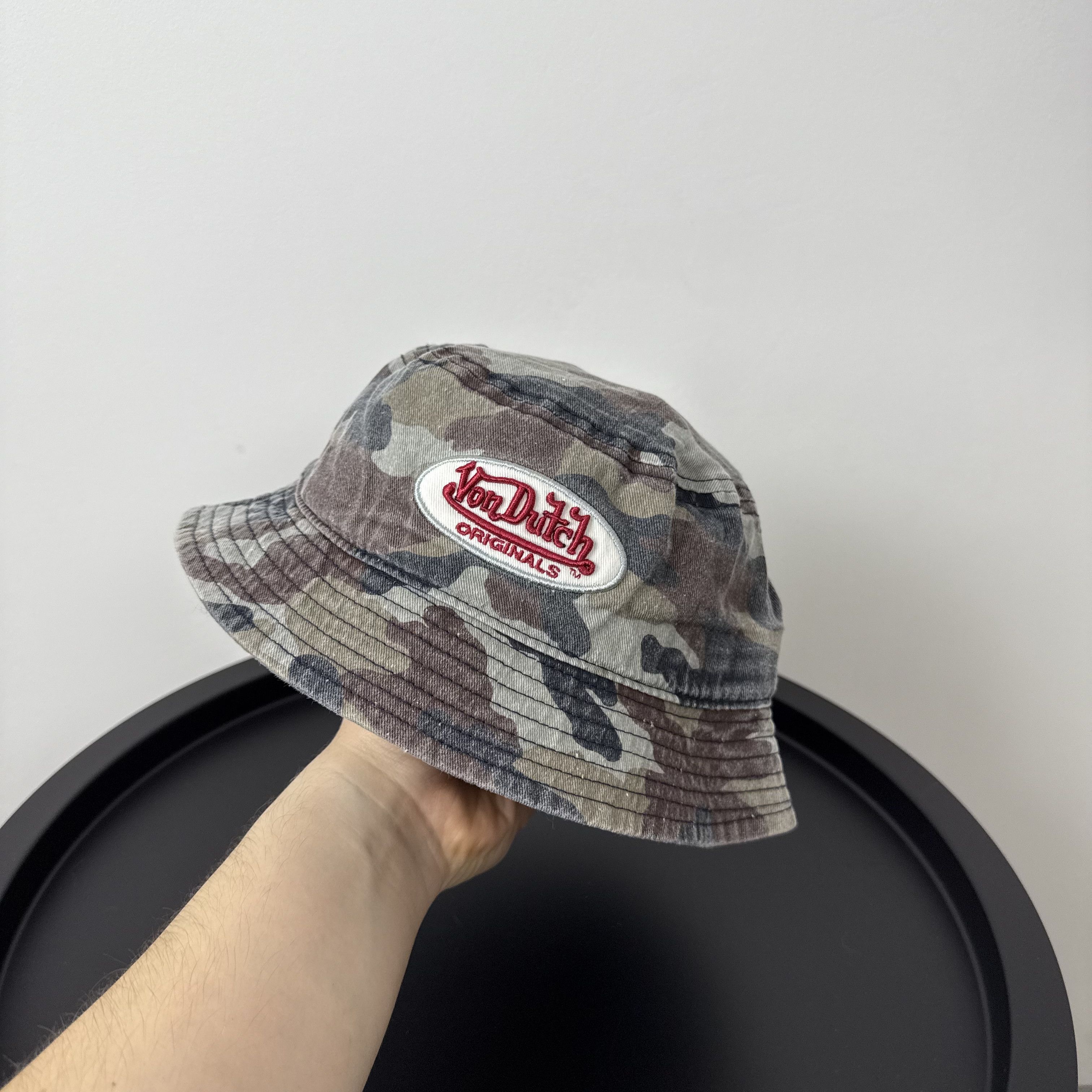 Von Dutch Vintage Von Dutch 90s Camouflage Camo Bucket Hat Cap Size ONE SIZE - 1 Thumbnail