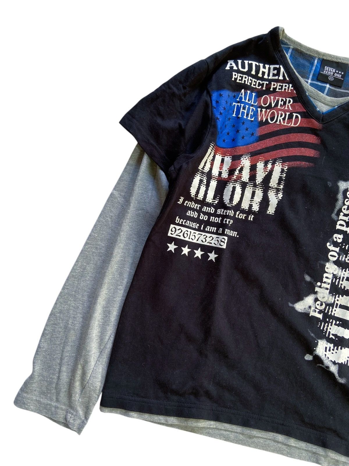 Japanese Brand JAPANESE DOUBLE LAYER SEVEN ZERO POEM LONG SLEEVE Size US S / EU 44-46 / 1 - 5 Thumbnail
