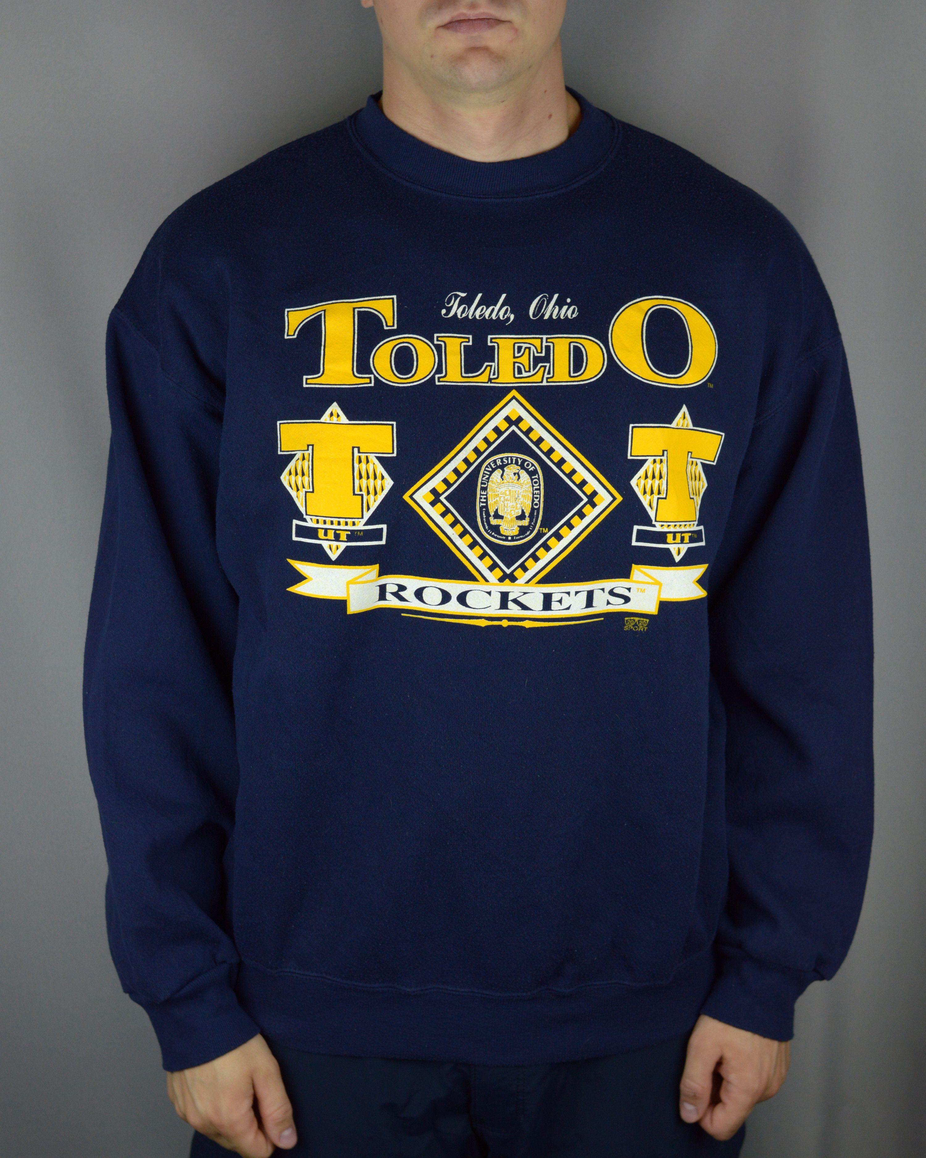 Vintage Vintage Toledo Ohio Toledo Rockets 90s sweatshirt Size US XL / EU 56 / 4 - 1 Thumbnail