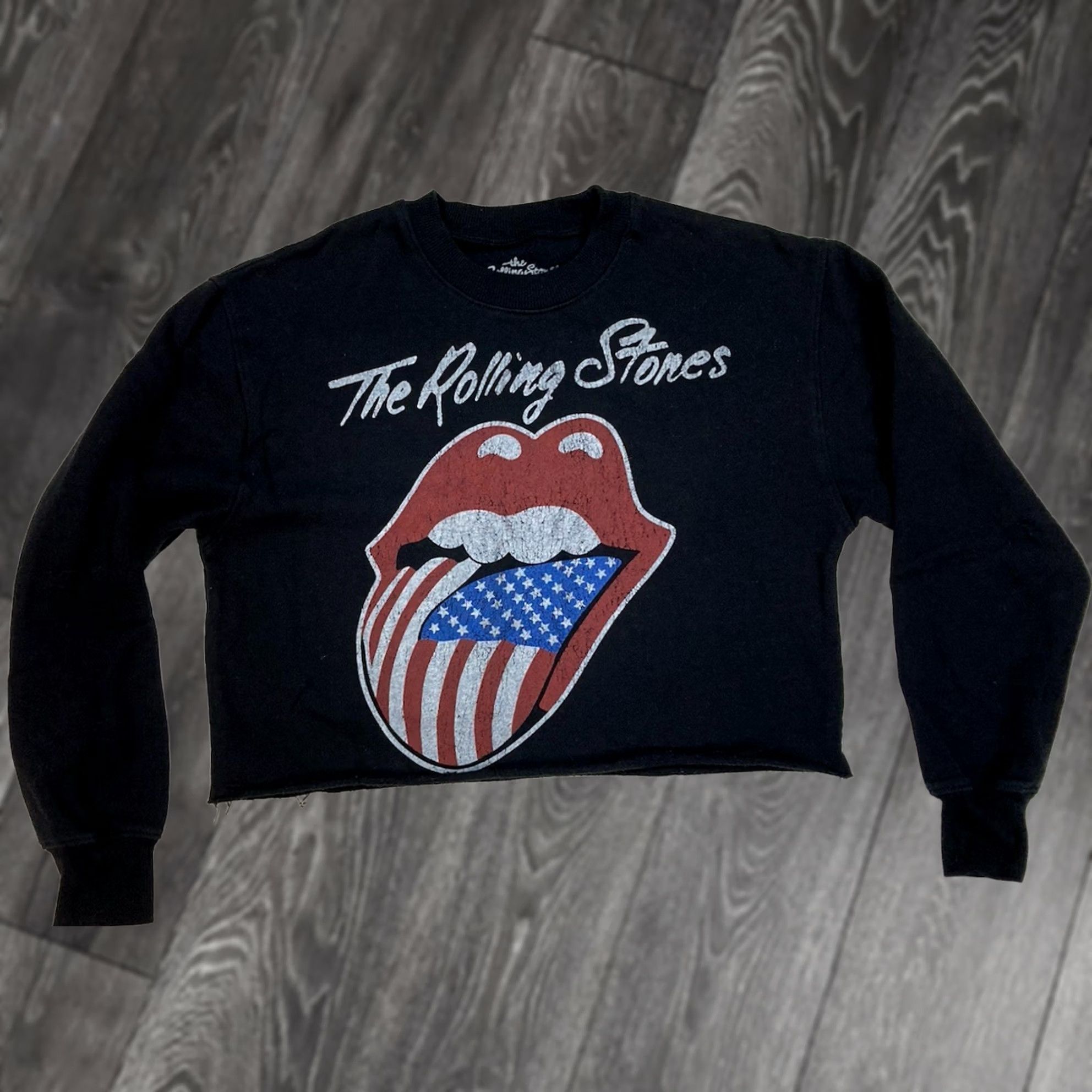 Vintage VINTAGE The Rolling Stones XS Black Lightweight Crewneck Sweatshirt Women Pullover Regular Knit Graphic Print Logo 100% Authentic Size XS / US 0-2 / IT 36-38 - 1 Thumbnail