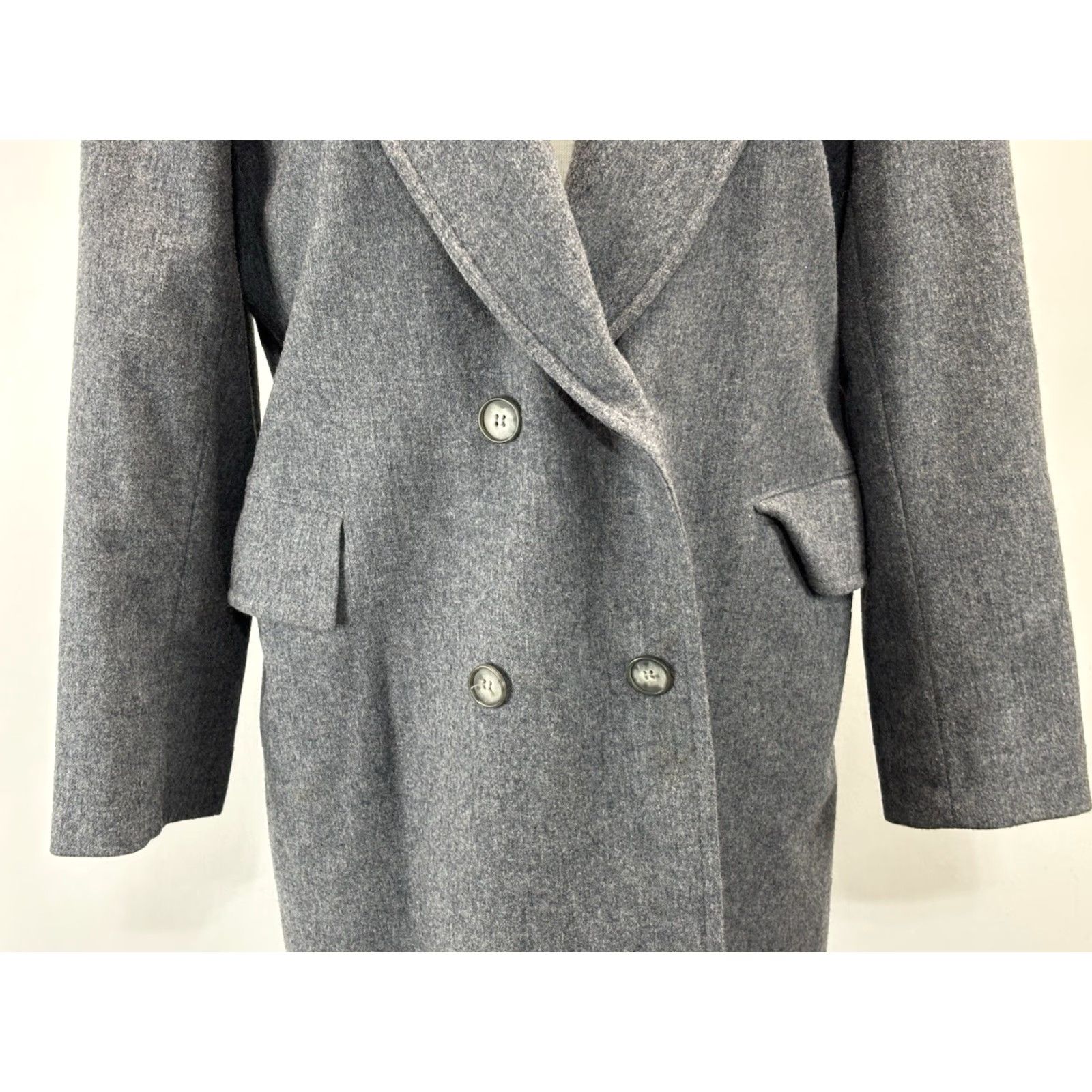 Pendleton Vtg Pendleton Coat Women’s Sz 16 Grey 100% Virgin Wool Trench Double Breasted Size XXL / US 16-18 / IT 52-54 - 6 Thumbnail