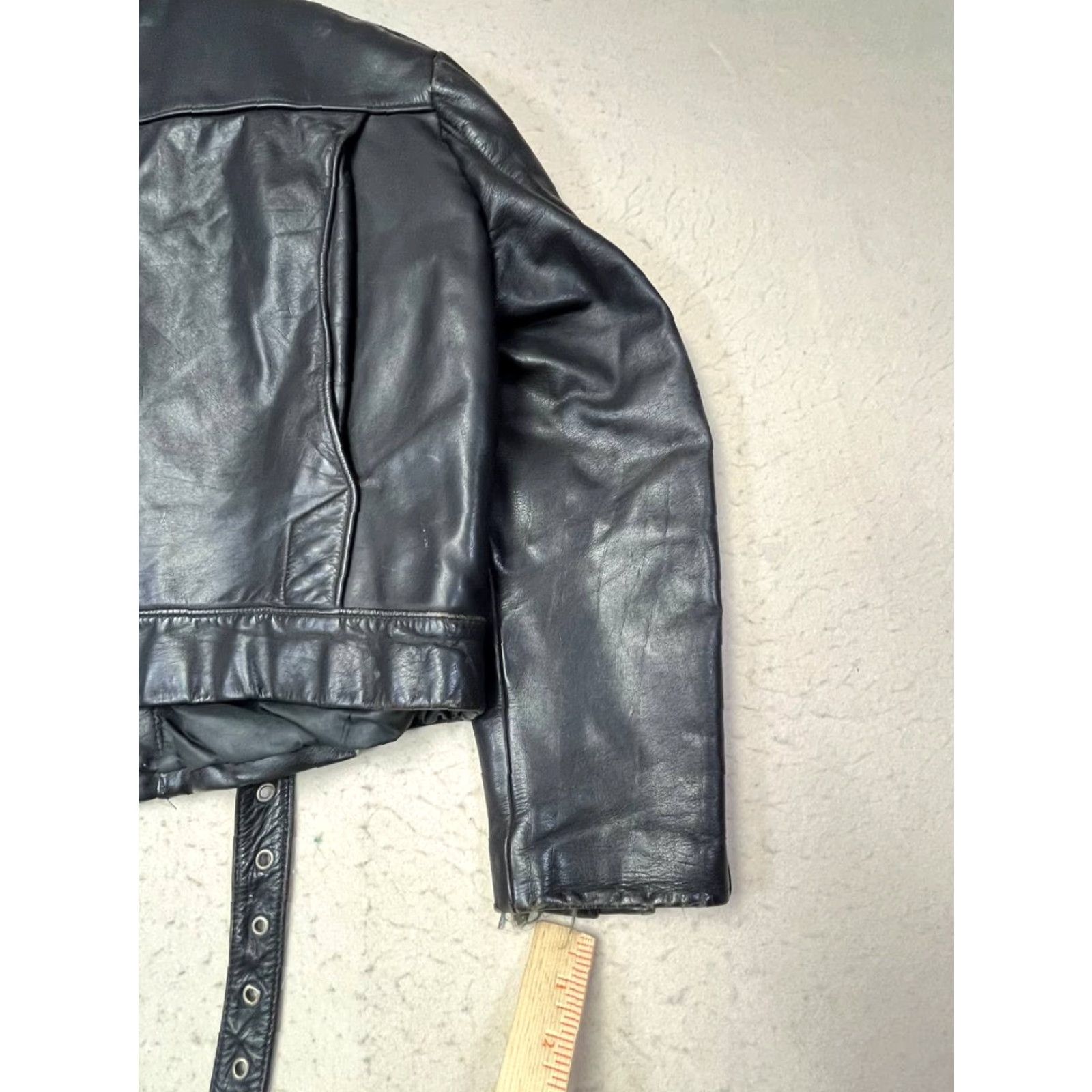 Vintage Vtg Terminator 2 Biker Jacket Heavy Full Zip Large L See measurements Mens Leather Size US L / EU 52-54 / 3 - 6 Thumbnail