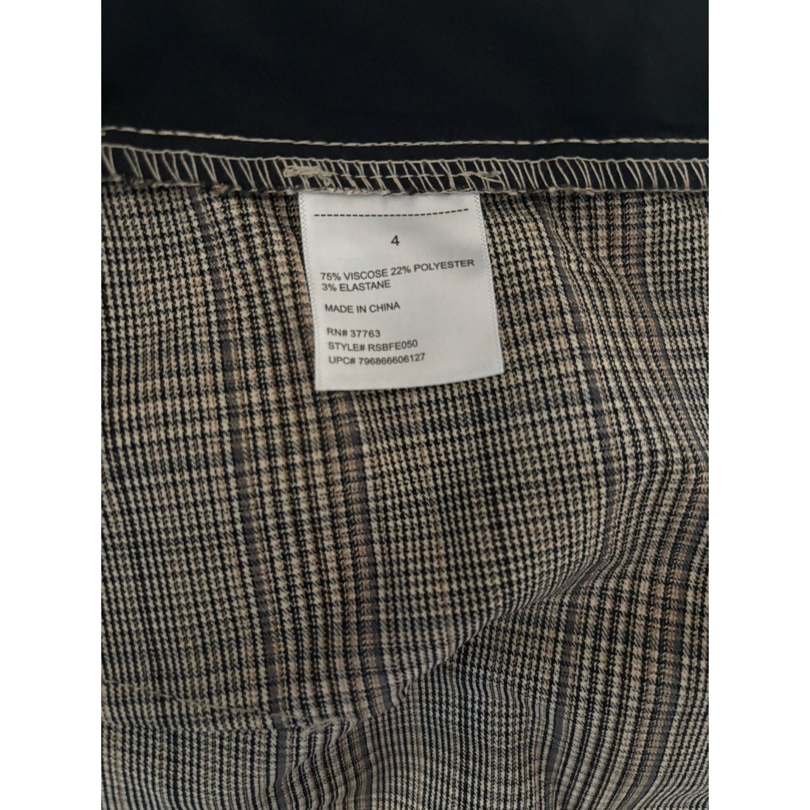 The Unbranded Brand Rafaella Women's Brown Cropped Plaid Pants - Size Small Size 27" / US 4 / IT 40 - 6 Thumbnail