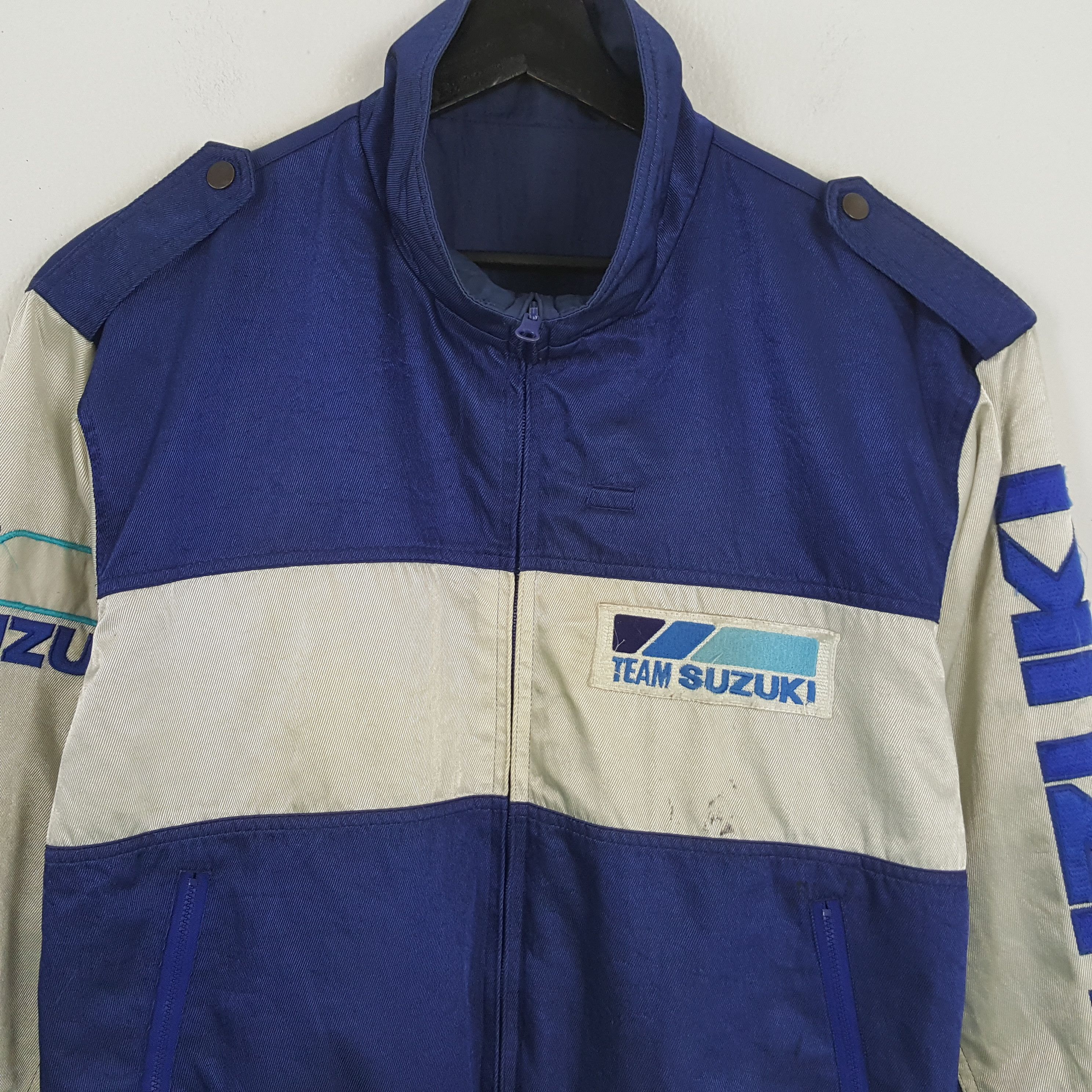 Japanese Brand × Vintage TEAM SUZUKI Japanese Motorsports Racing Style Jacket Size US XL / EU 56 / 4 - 4 Thumbnail
