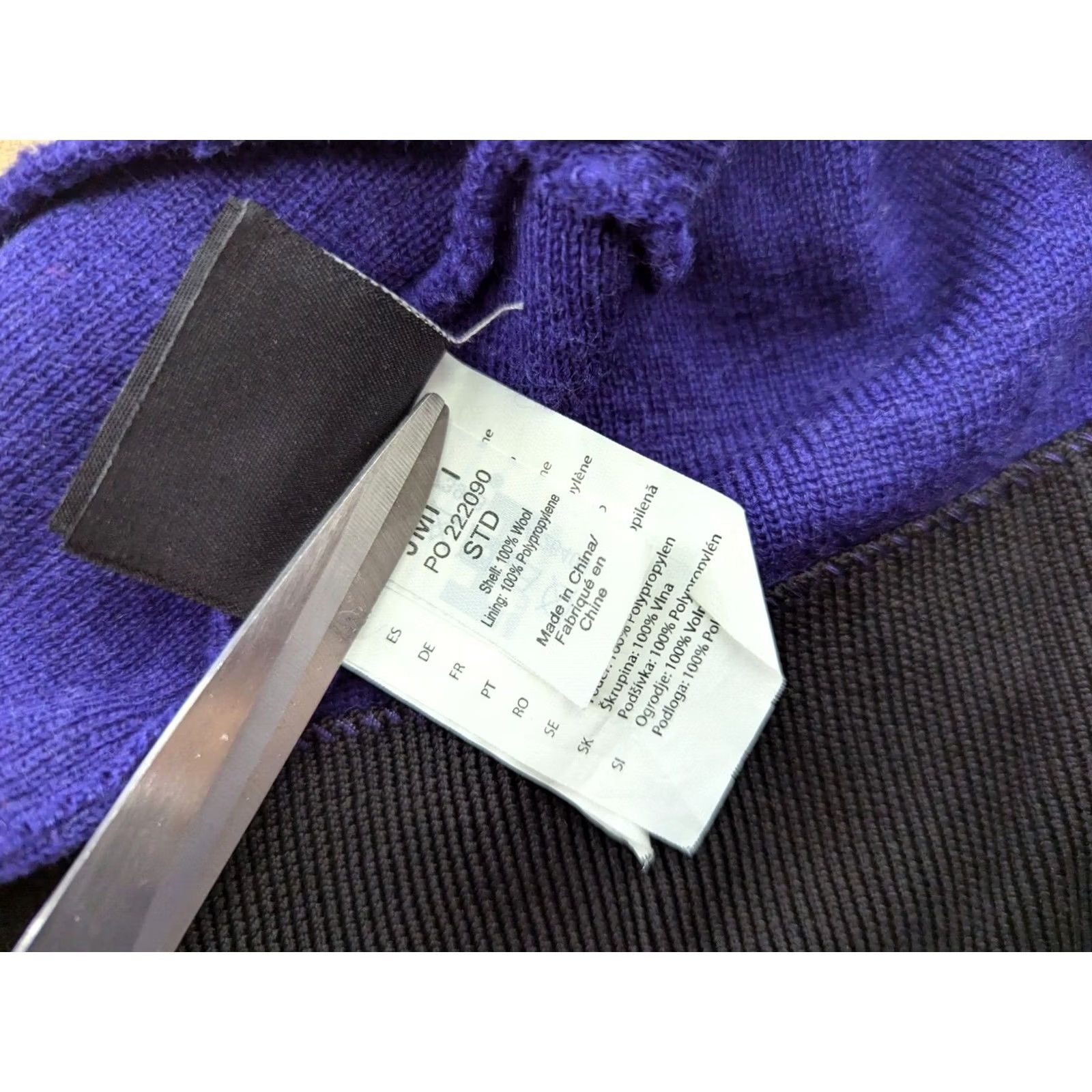 Helly Hansen Helly Hansen Beanie Hat Size Purple Lined Knitted Wool Solid Unisex Adults Mens Womens 100% Wool Beanie Hat Shirt Size ONE SIZE - 5 Thumbnail