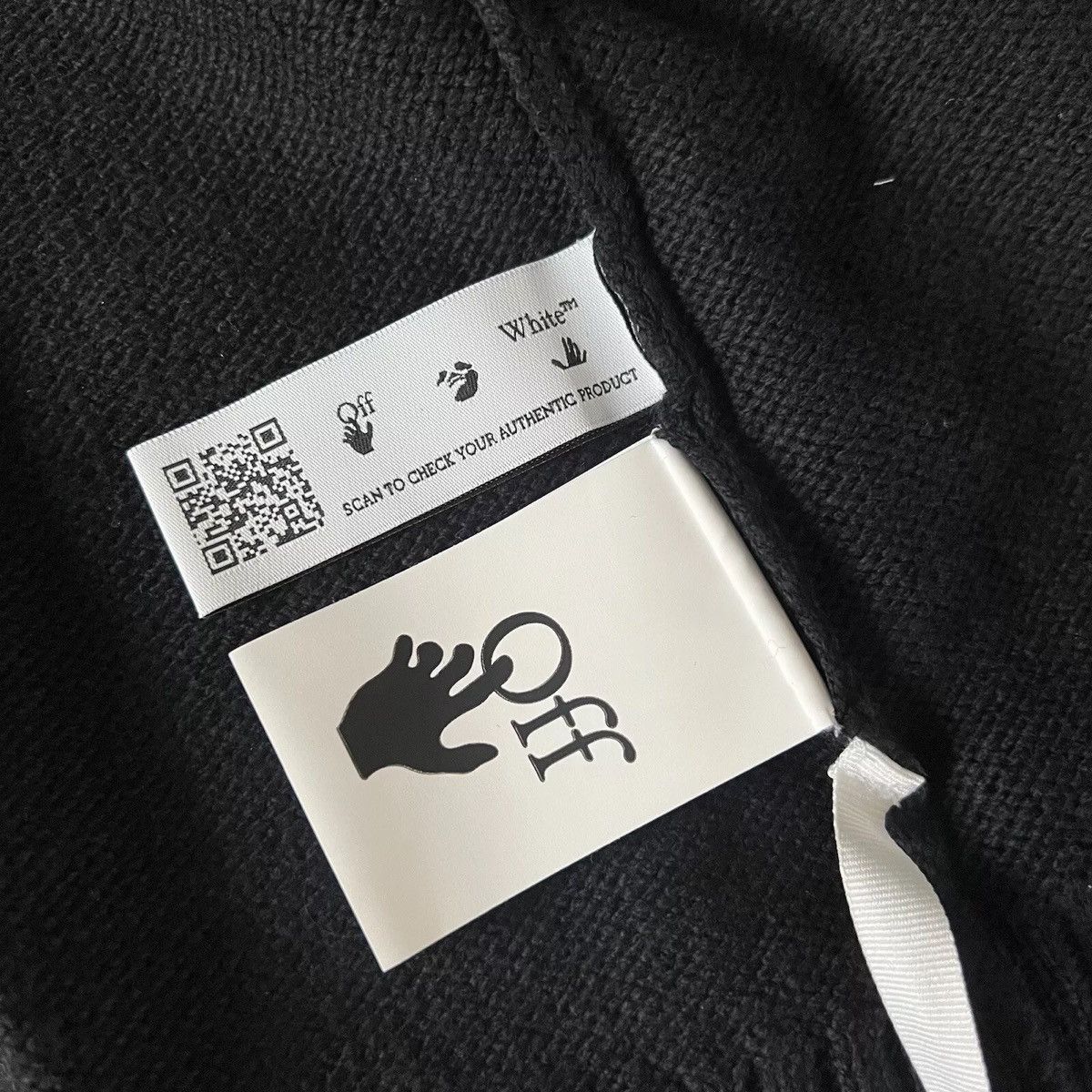 Off-White OFF-WHITE c/o Virgil Abloh Diagonal Full Zip Knit Hoodie Size US L / EU 52-54 / 3 - 7 Thumbnail