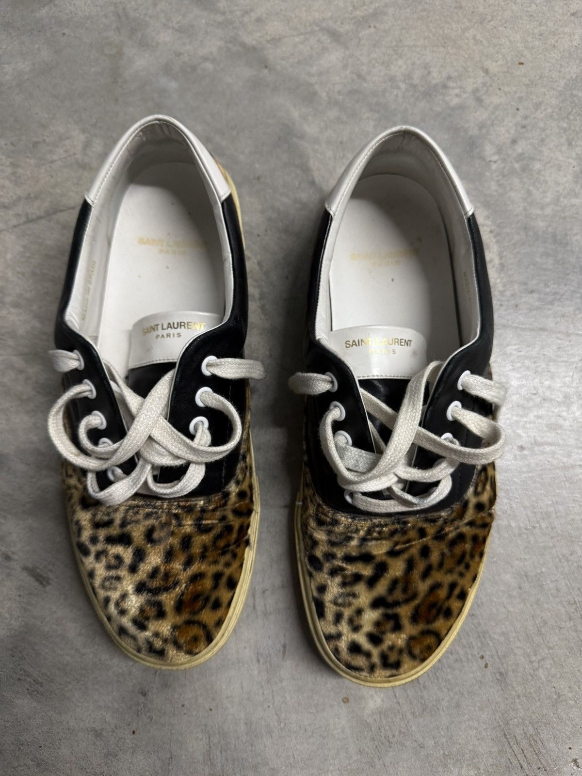 Saint Laurent Paris Saint Laurent Leopard Skate Sneakers Size US 10.5 / EU 43-44 - 3 Thumbnail