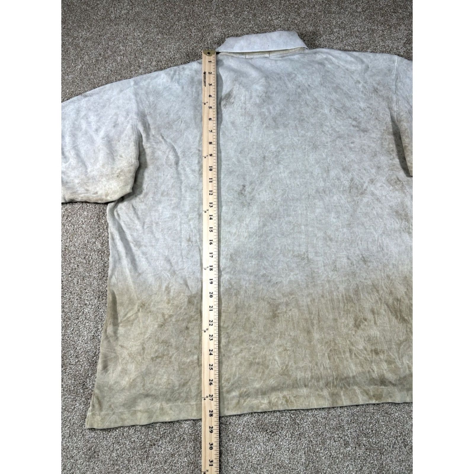 Vintage VTG Pebble Beach Golf Polo Shirt Beige Brushed Dye Fairways Golf • Size Large Size US L / EU 52-54 / 3 - 7 Thumbnail