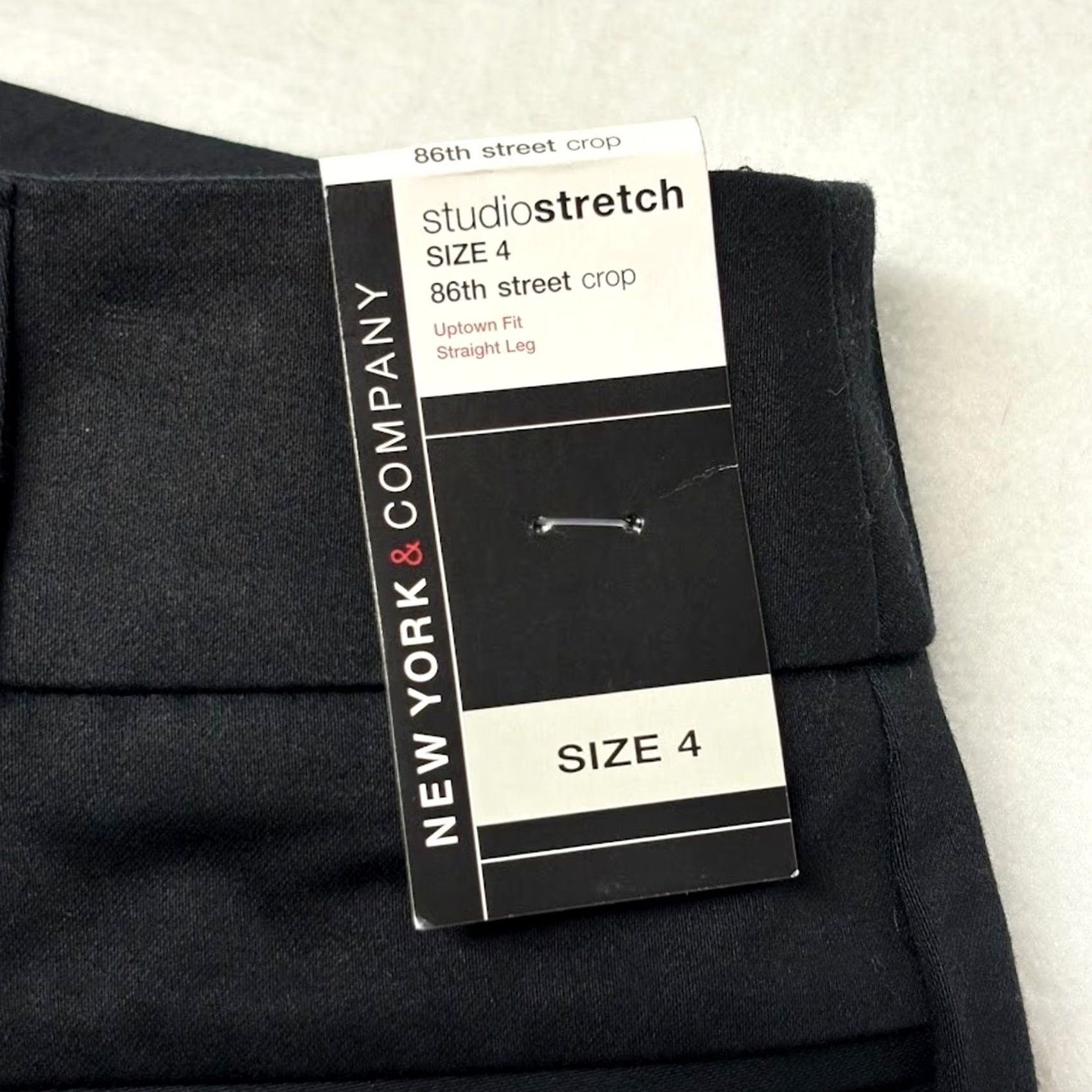 Vintage VINTAGE New York & Company Studio Stretch Mid Rise Crop Pants Black NWT 4 Size 27" / US 4 / IT 40 - 6 Thumbnail