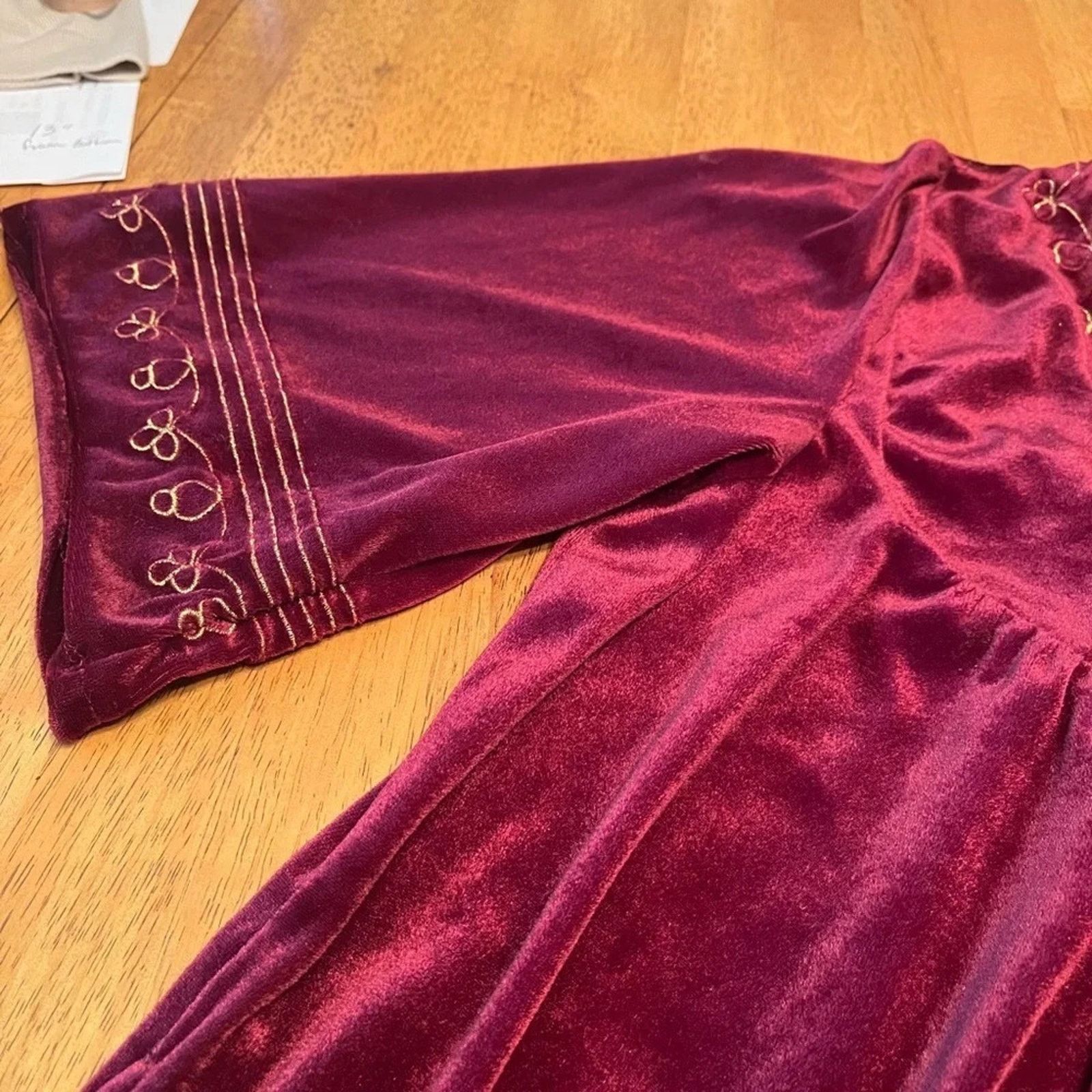 The Unbranded Brand National vintage long velour caftan robe, medium to large Size M / US 6-8 / IT 42-44 - 4 Thumbnail