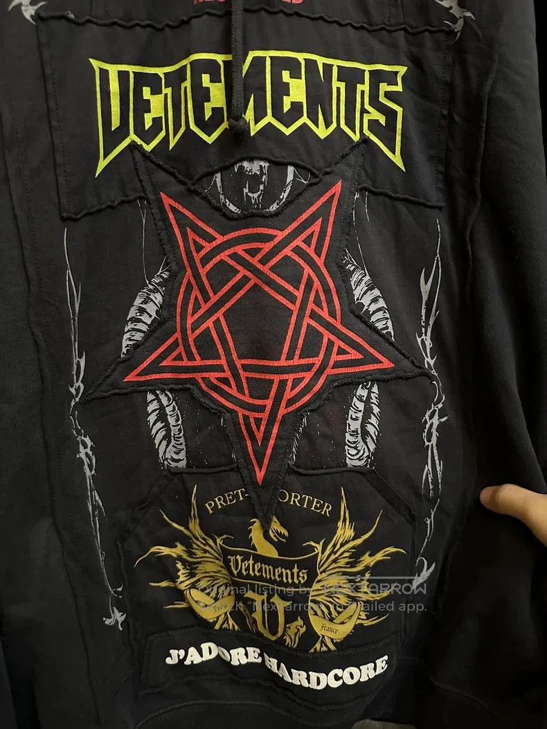 Vetements Vetements Patchwork Graphic Hoodie. Size US XS / EU 42 / 0 - 2 Thumbnail