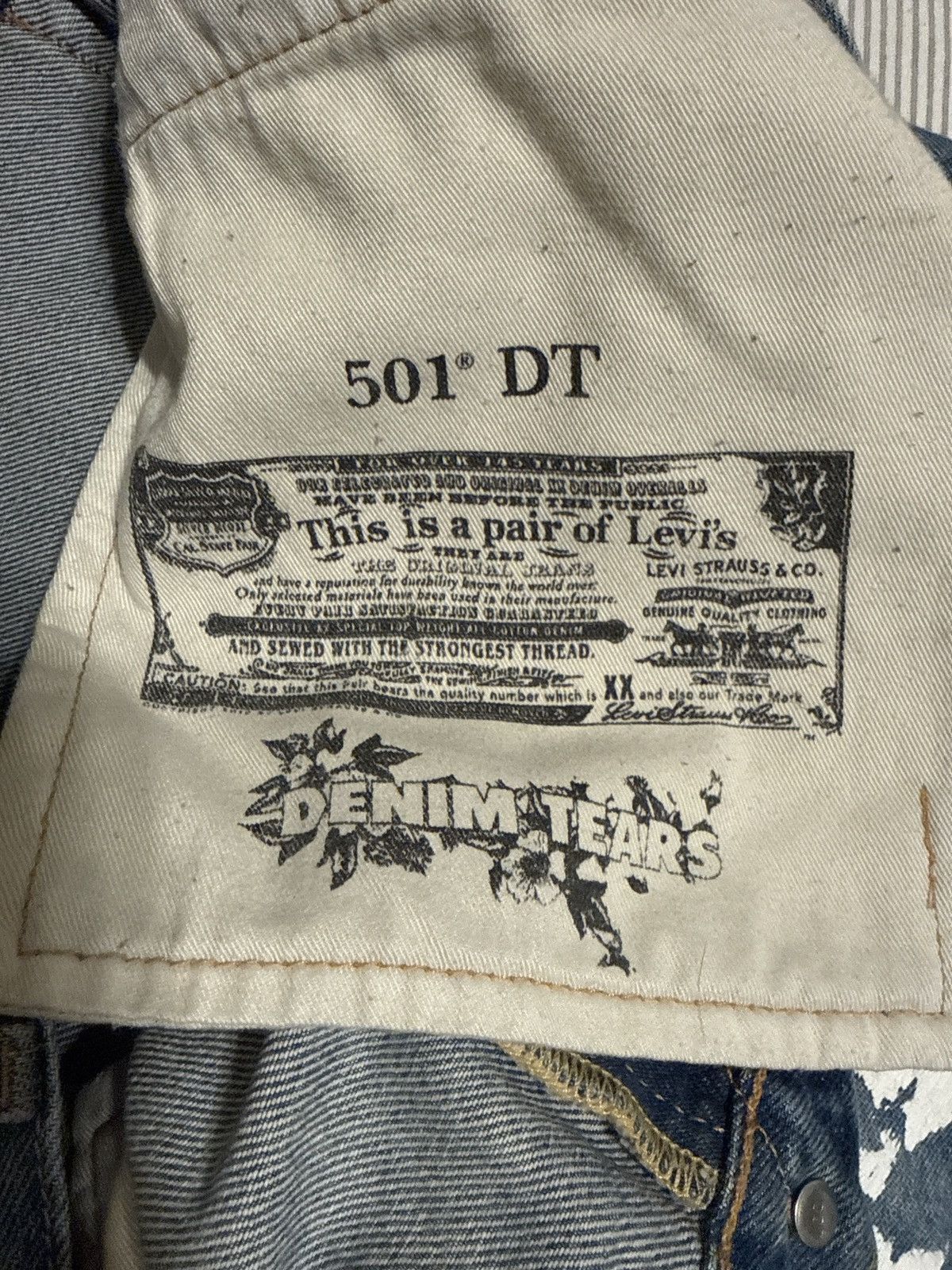 DENIM TEARS Denim Tears x Levi’s Cotton Wreath Jeans Size US 36 / EU 52 - 4 Thumbnail