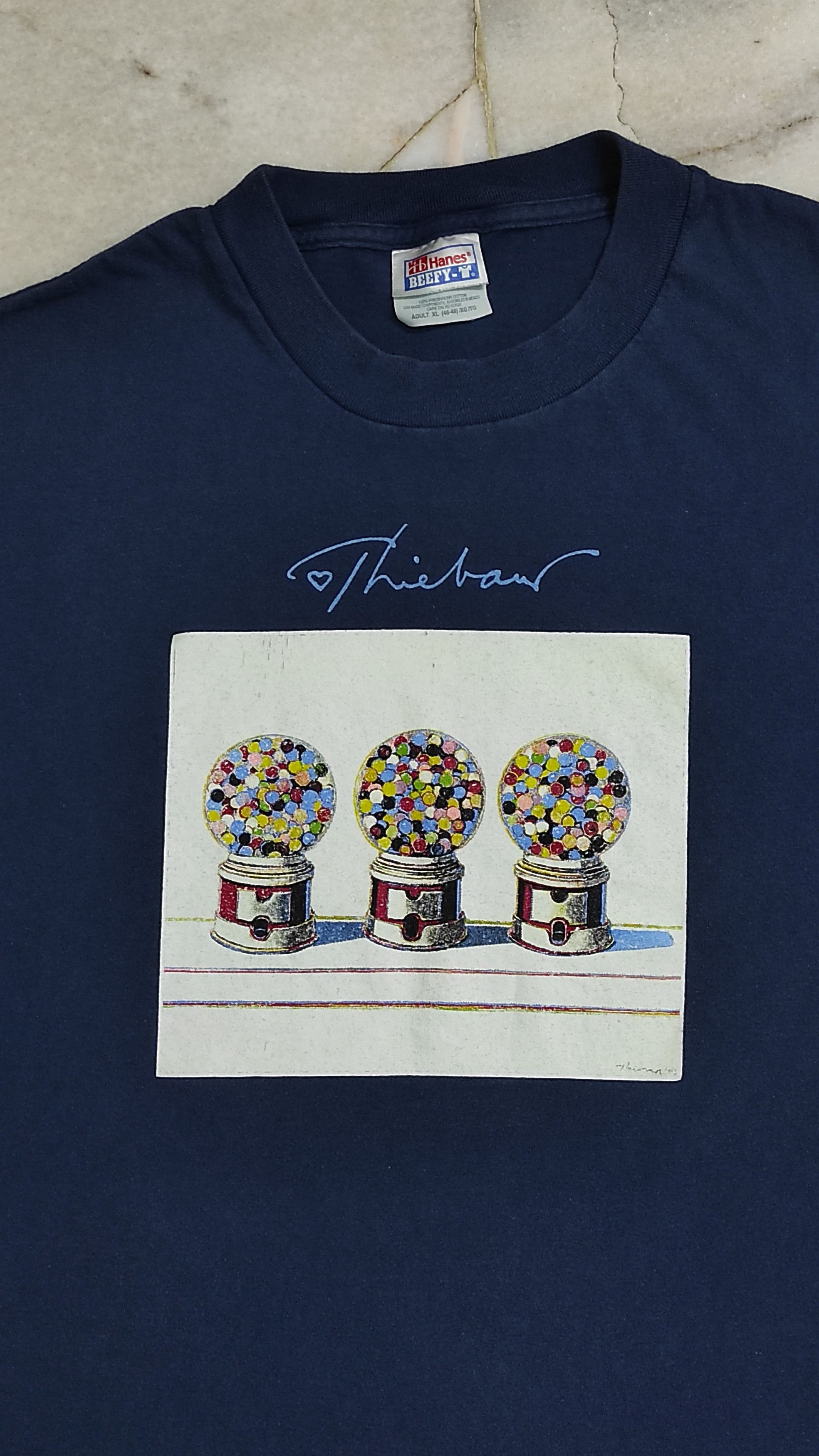 Mostly Heard Rarely Seen Vintage 2000 "Three Gumball Machines" by Wayne Thibaud Size US XL / EU 56 / 4 - 6 Thumbnail