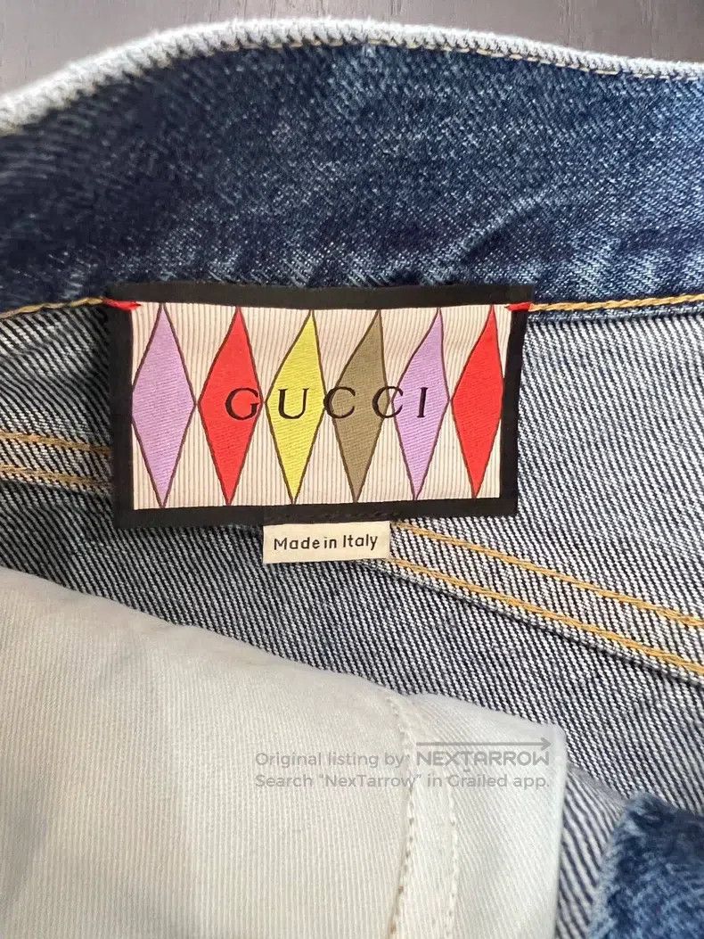 Gucci Gucci Denim shorts star cloud embroidery pattern Size 27" / US 4 / IT 40 - 5 Thumbnail