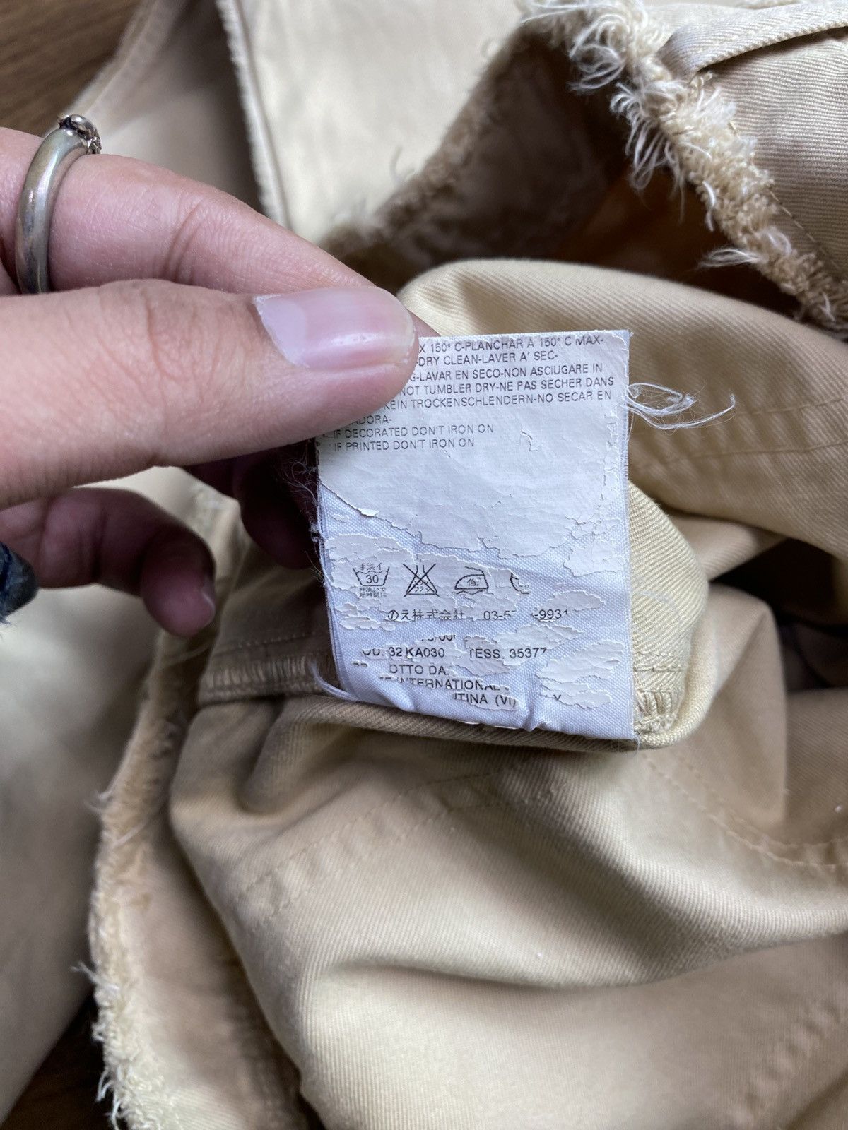 Maison Margiela MM6 by Maison Margiela Inside Out Distressed Flared Pants Size US 30 / EU 46 - 12 Thumbnail