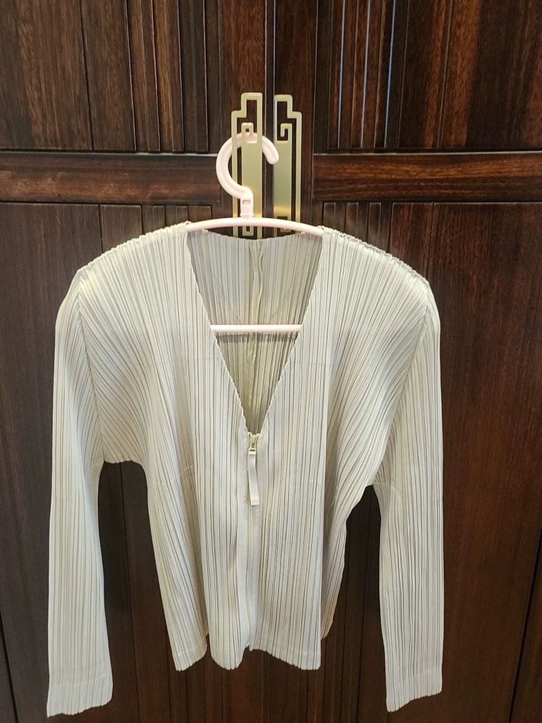 Issey Miyake issey miyake size:4 Zipped long-sleeved top 2505-Nextarrow Size XXS / US 00 / IT 34 - 1 Thumbnail