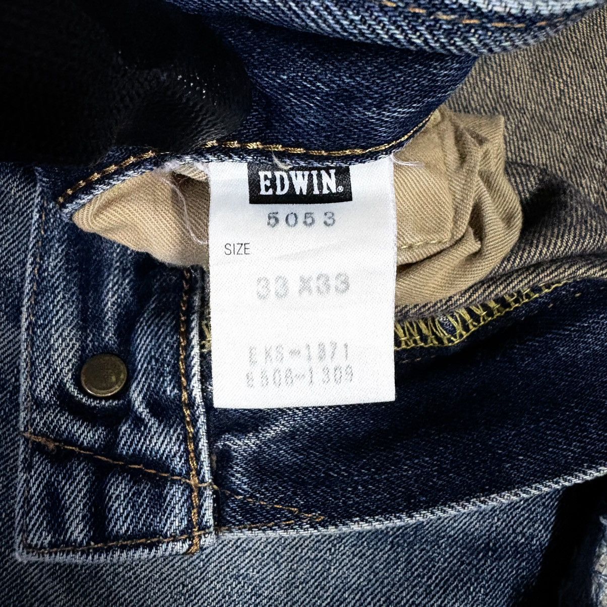 Edwin RARE 90s EDWIN 505XX DISTRESSED SELVEDGE REDLINE DENIM JEANS Size US 34 / EU 50 - 12 Thumbnail