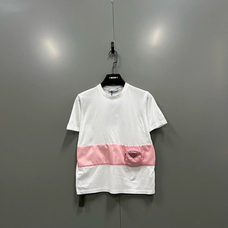 Prada Prada Stitching contrasting triangle logo pocket short slee Size US XS / EU 42 / 0 - 1 Thumbnail
