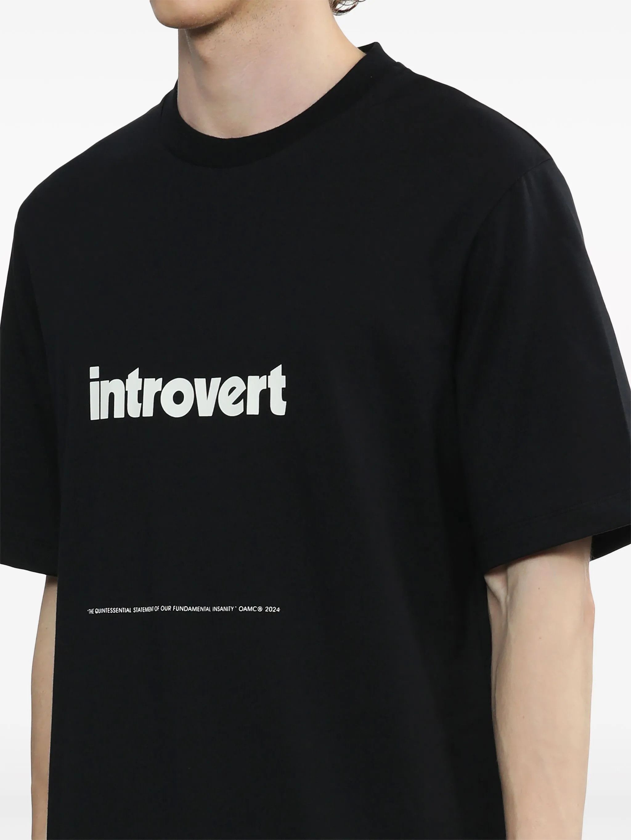 OAMC o1y0225 Crewneck T-Shirt in Black Size US XL / EU 56 / 4 - 2 Thumbnail