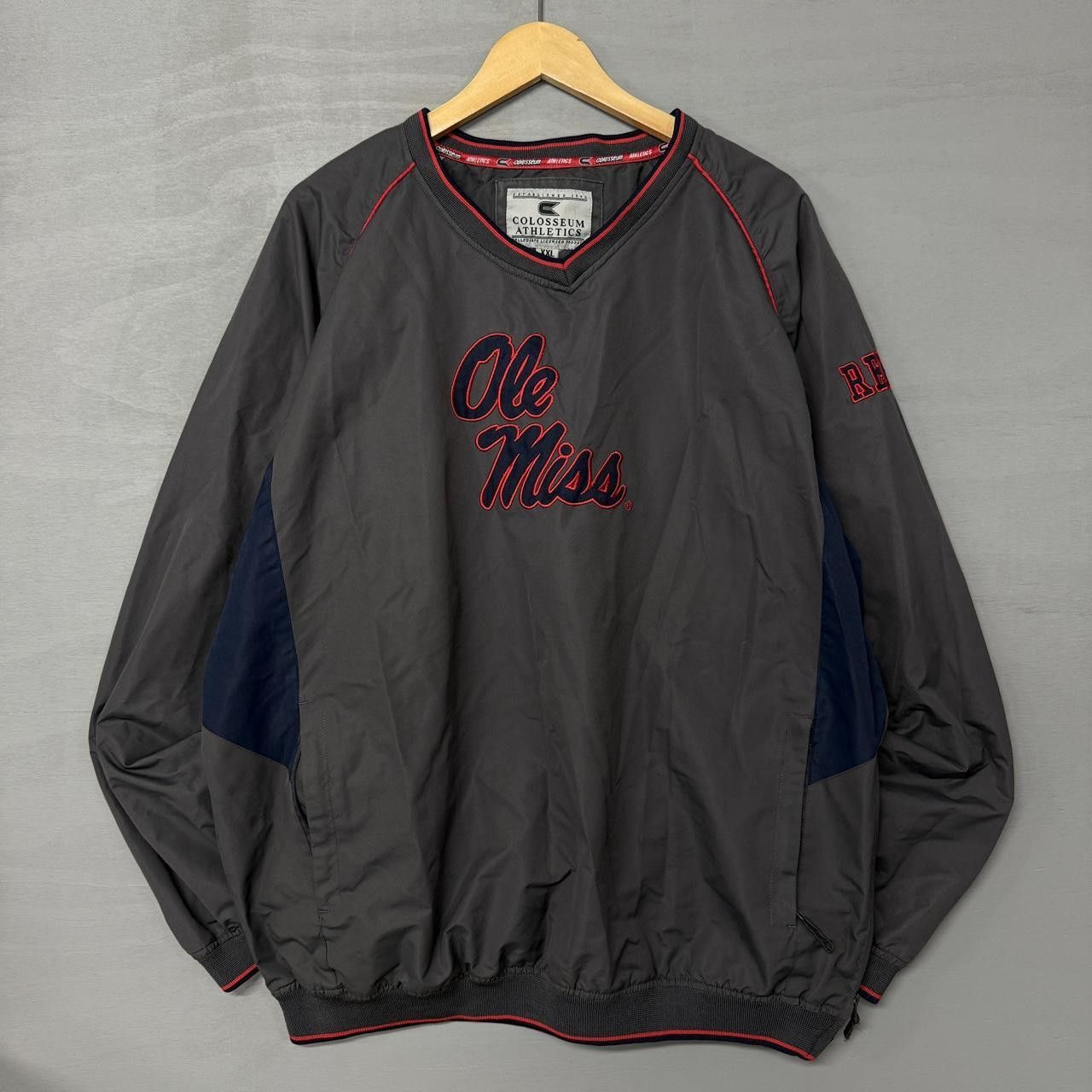 Vintage Vintage Ole Miss Rebels Grey Windbreaker Men’s XXL Size US XXL / EU 58 / 5 - 1 Thumbnail