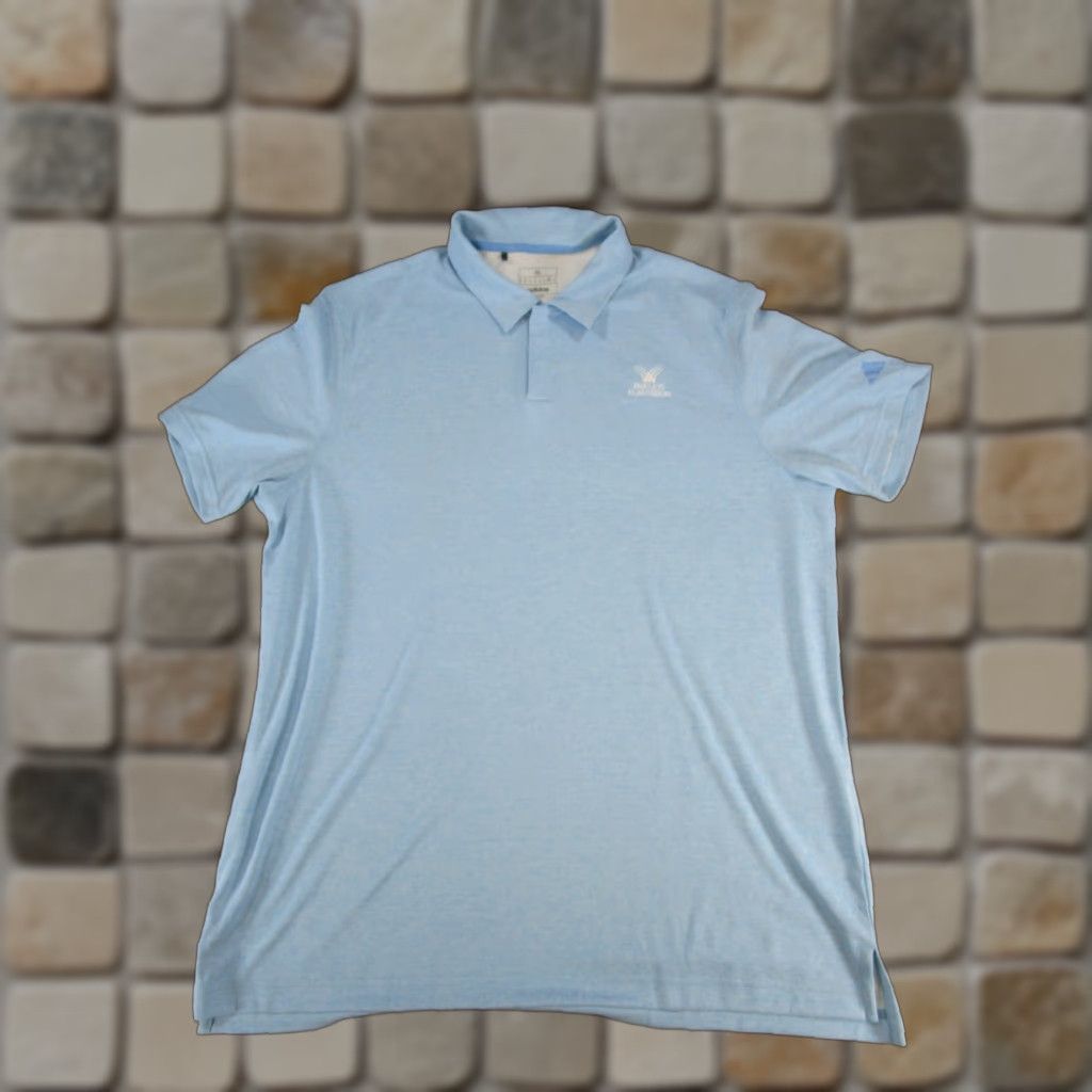 Adidas VINTAGE Adidas Polo Shirt Mens XL Blue Golf Logo Size US XL / EU 56 / 4 - 1 Thumbnail
