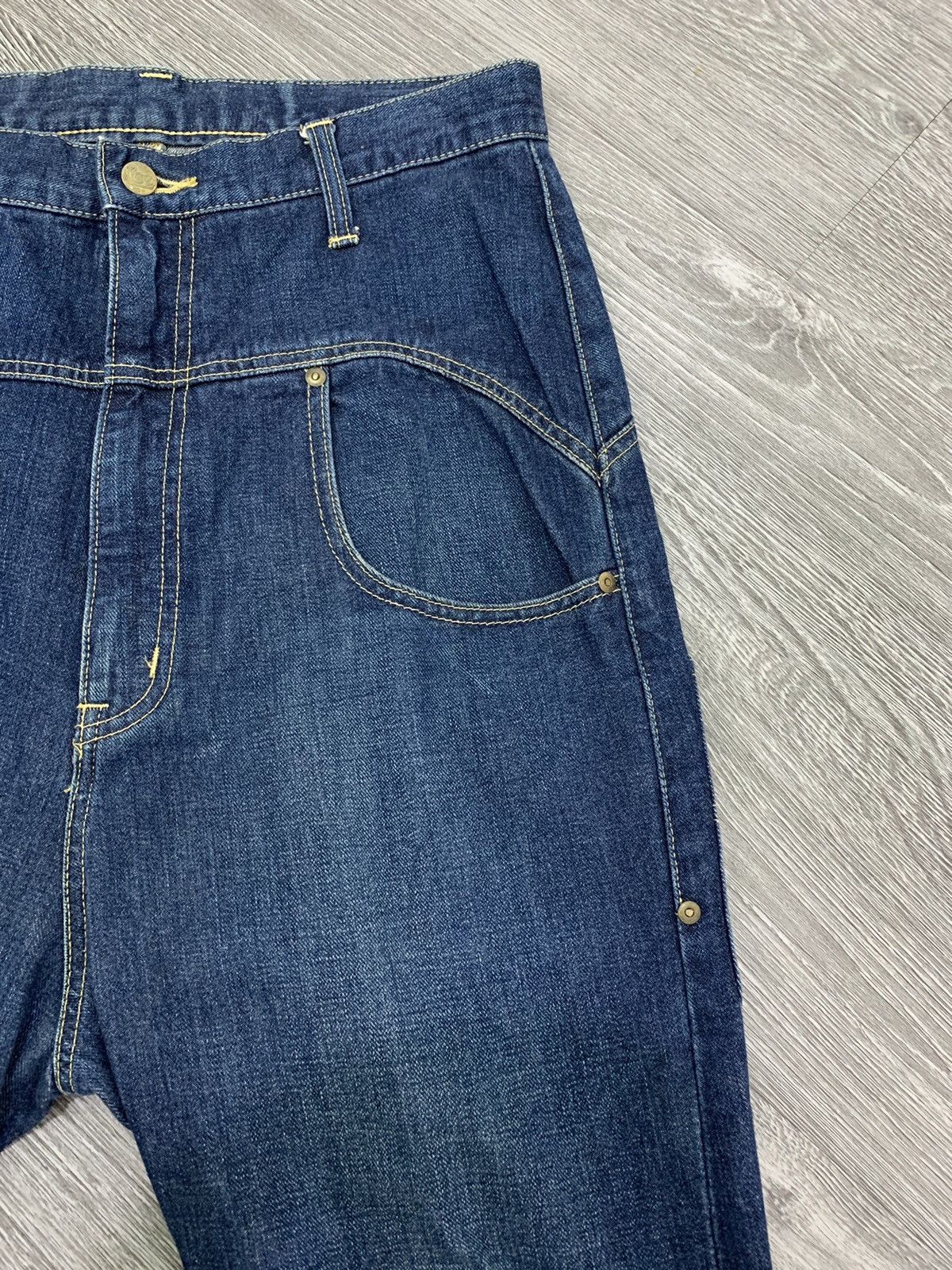 Issey Miyake Rare Japanese Brand Mercibeaucoup X Lee Denim Pants 2000s Size US 32 / EU 48 - 6 Thumbnail
