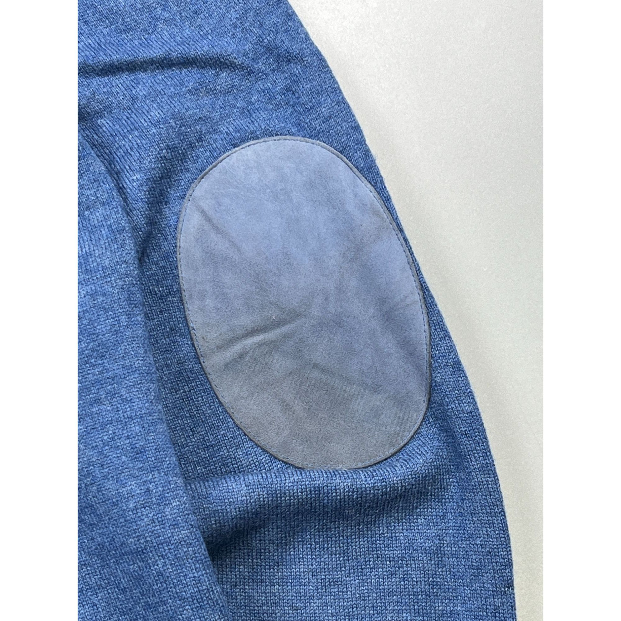 Prada Prada Blue Wool Cashmere Crew Neck Sweater (Y1015) Size US L / EU 52-54 / 3 - 10 Thumbnail