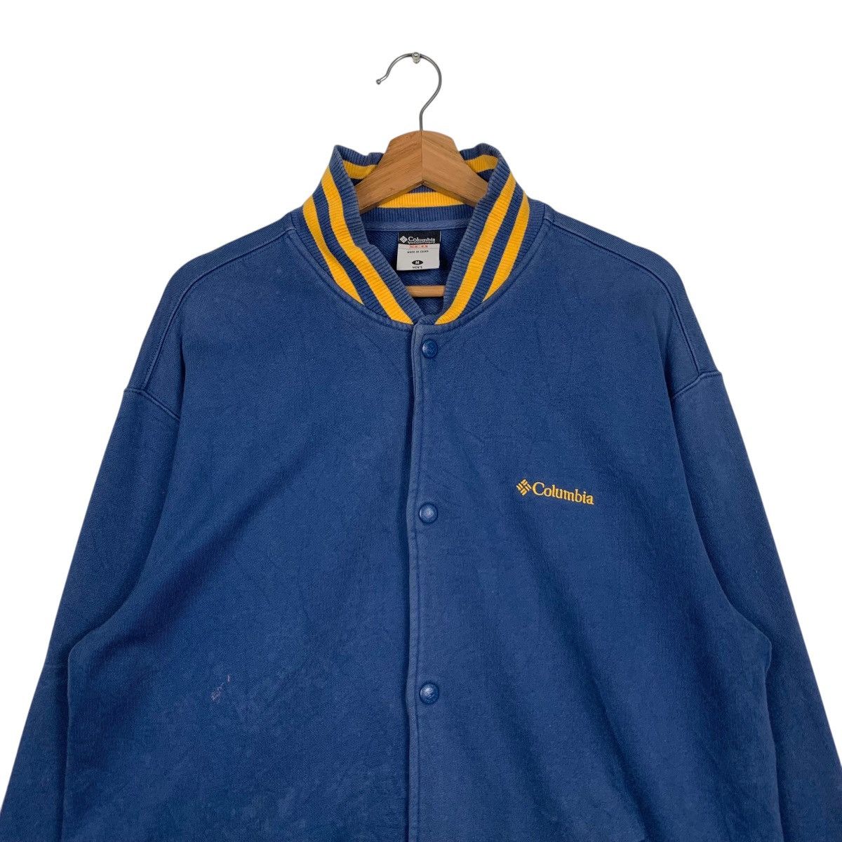Columbia COLUMBIA Small Logo Blue Varsity Jacket #1720-C76 Size US M / EU 48-50 / 2 - 2 Thumbnail
