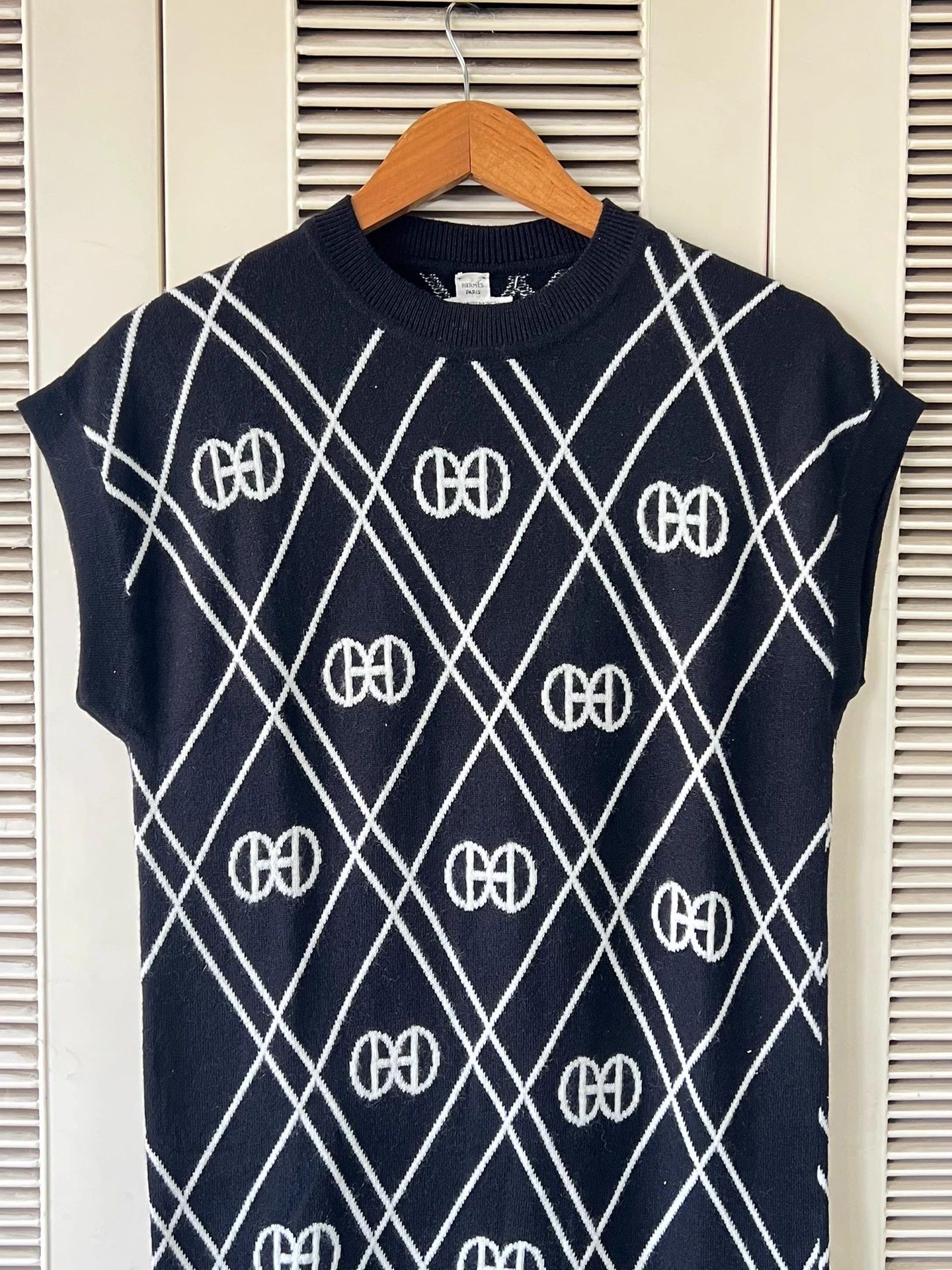 Hermes Hermes Diamond Quilted Cashmere Knit Dress Size 38 Size S / US 4 / IT 40 - 3 Thumbnail