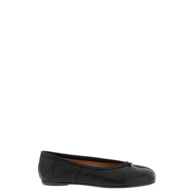 Maison Margiela Men's Tabi Black Leather Ballerina Flats New