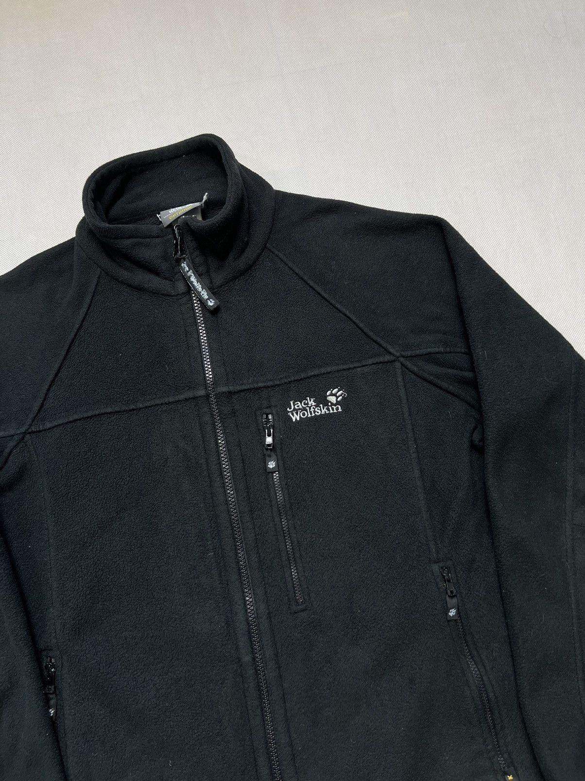 Jack Wolfskin Fleece Jack Wolfskin black logo zipped Size US XL / EU 56 / 4 - 2 Thumbnail