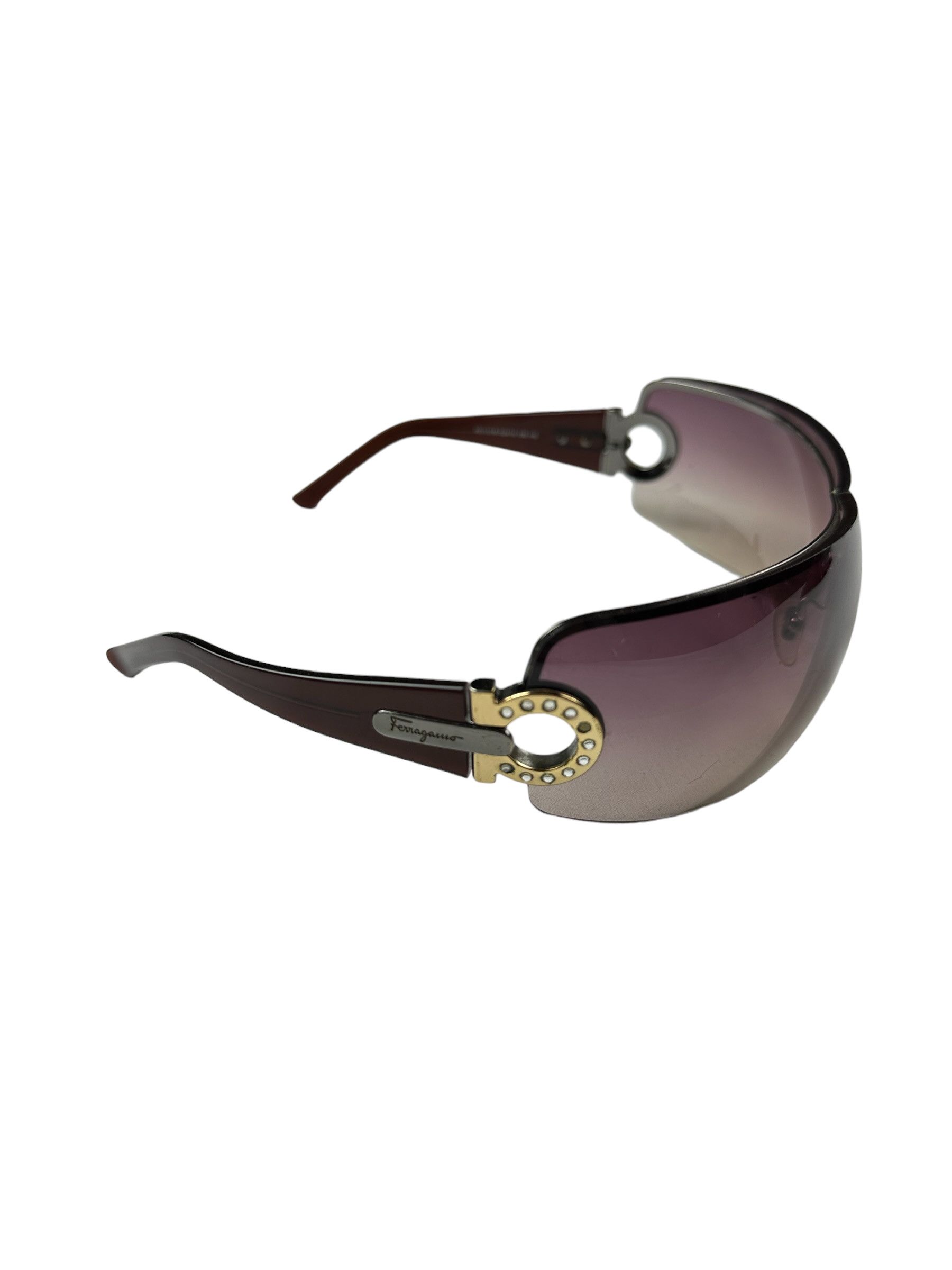 Salvatore Ferragamo Salvatore Ferragamo mask sunglasses Size ONE SIZE - 6 Thumbnail