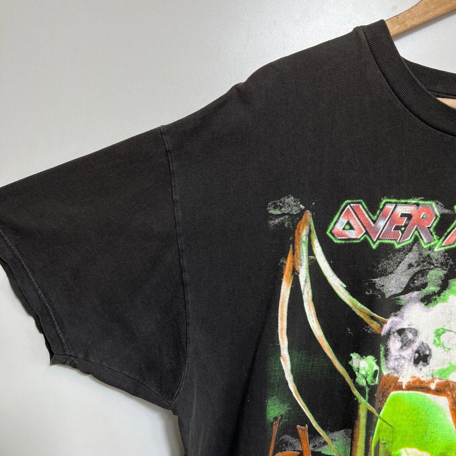Hanes × Vintage Vintage 90s Overkill Necroshine T-shirt XL On The Road Again Size US XL / EU 56 / 4 - 5 Thumbnail
