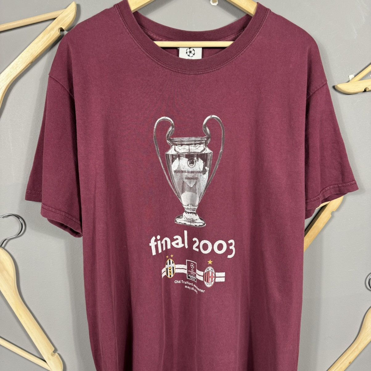 Vintage Vintage 2003 Champions League Final T-Shirt Juventus vs Milan Size US L / EU 52-54 / 3 - 2 Thumbnail