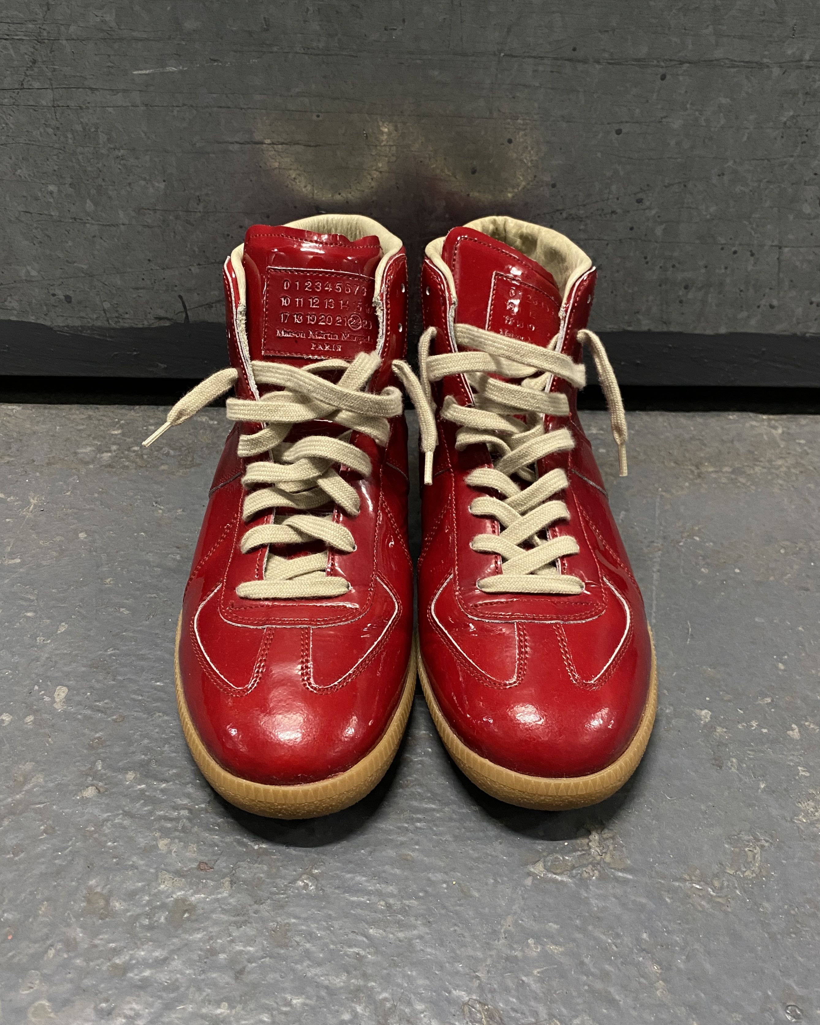 Margiela sneakers red hotsell