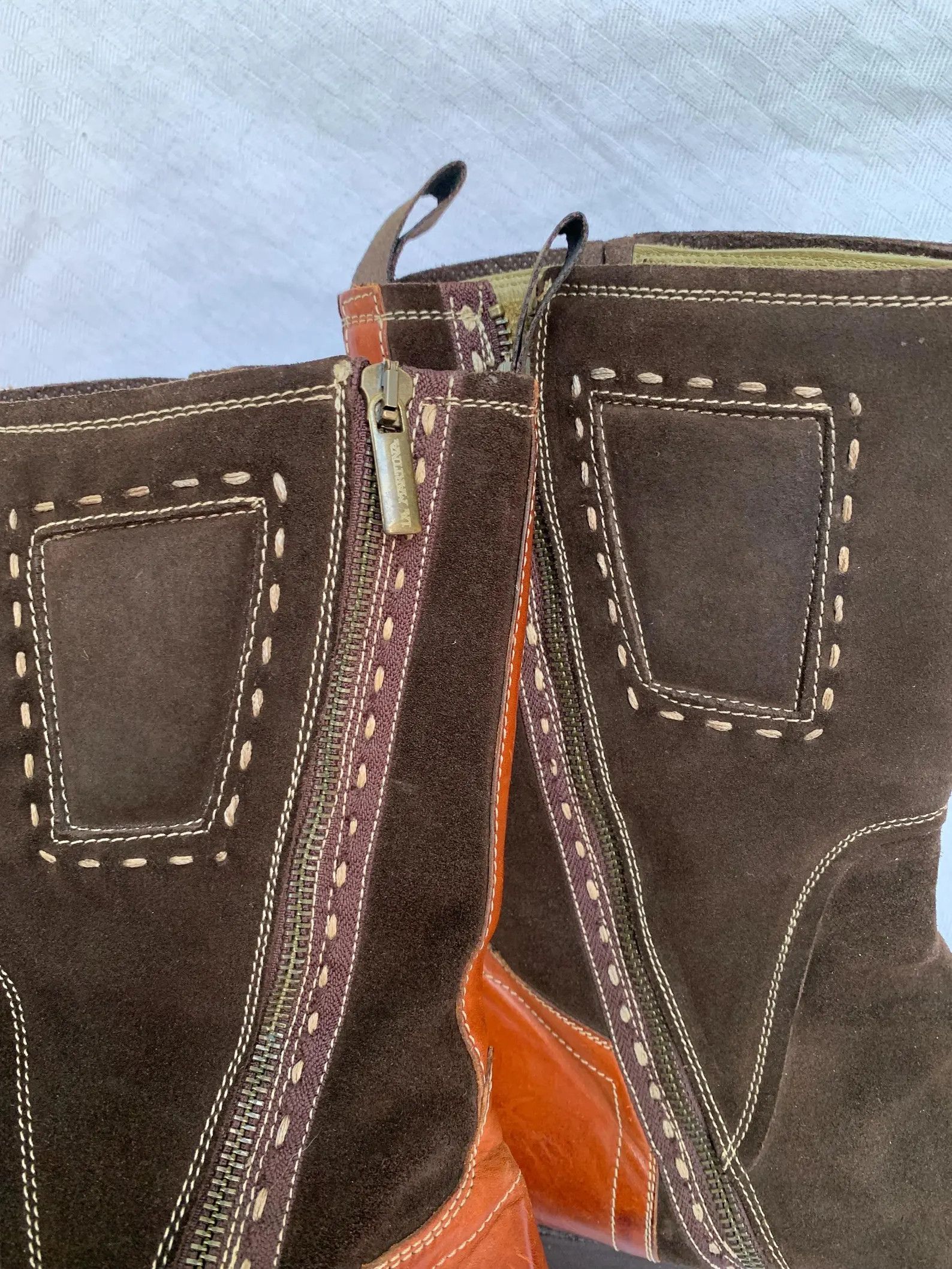 La Martina La Martina Brown Suede Polo Boots — Leather Heel & Graphic Size US 11 / EU 44 - 7 Thumbnail