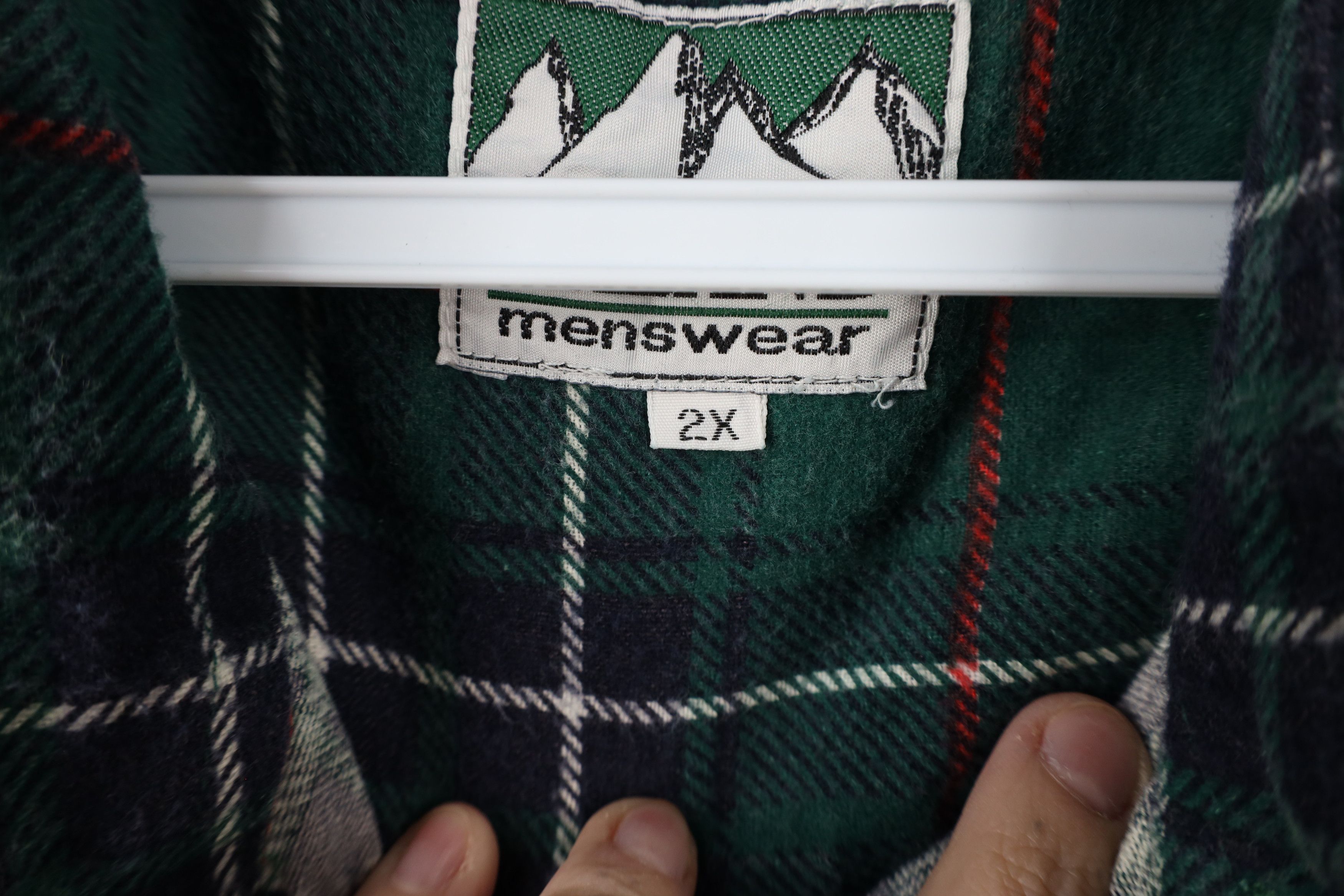 Vintage Vintage 90s Streetwear Collared Flannel Button Shirt Plaid Size US XXL / EU 58 / 5 - 9 Thumbnail