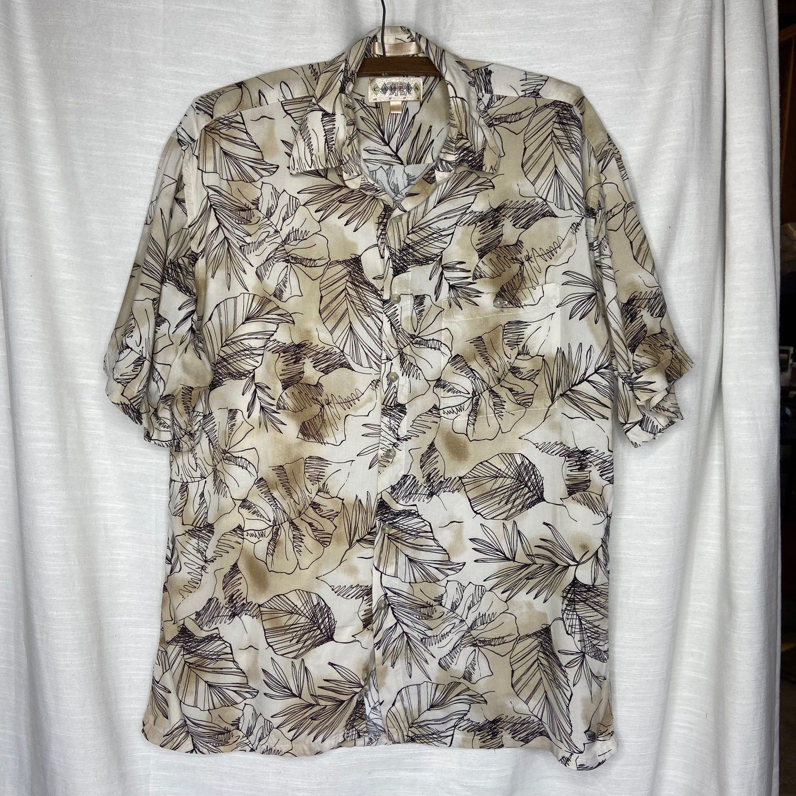 Campia Moda Vintage Campia Moda Banana Leaf Hawaiian Shirt Size US M / EU 48-50 / 2 - 2 Thumbnail