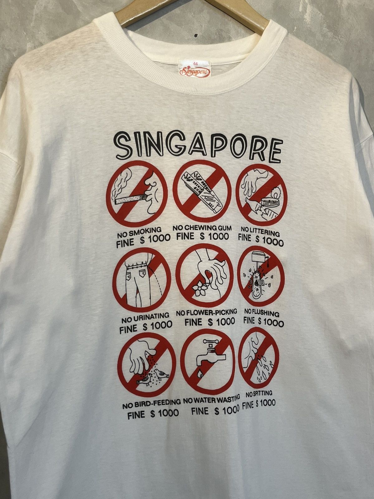 Other Vintage Singapore 90s Fine City Graphics Tee Size US M / EU 48-50 / 2 - 2 Thumbnail