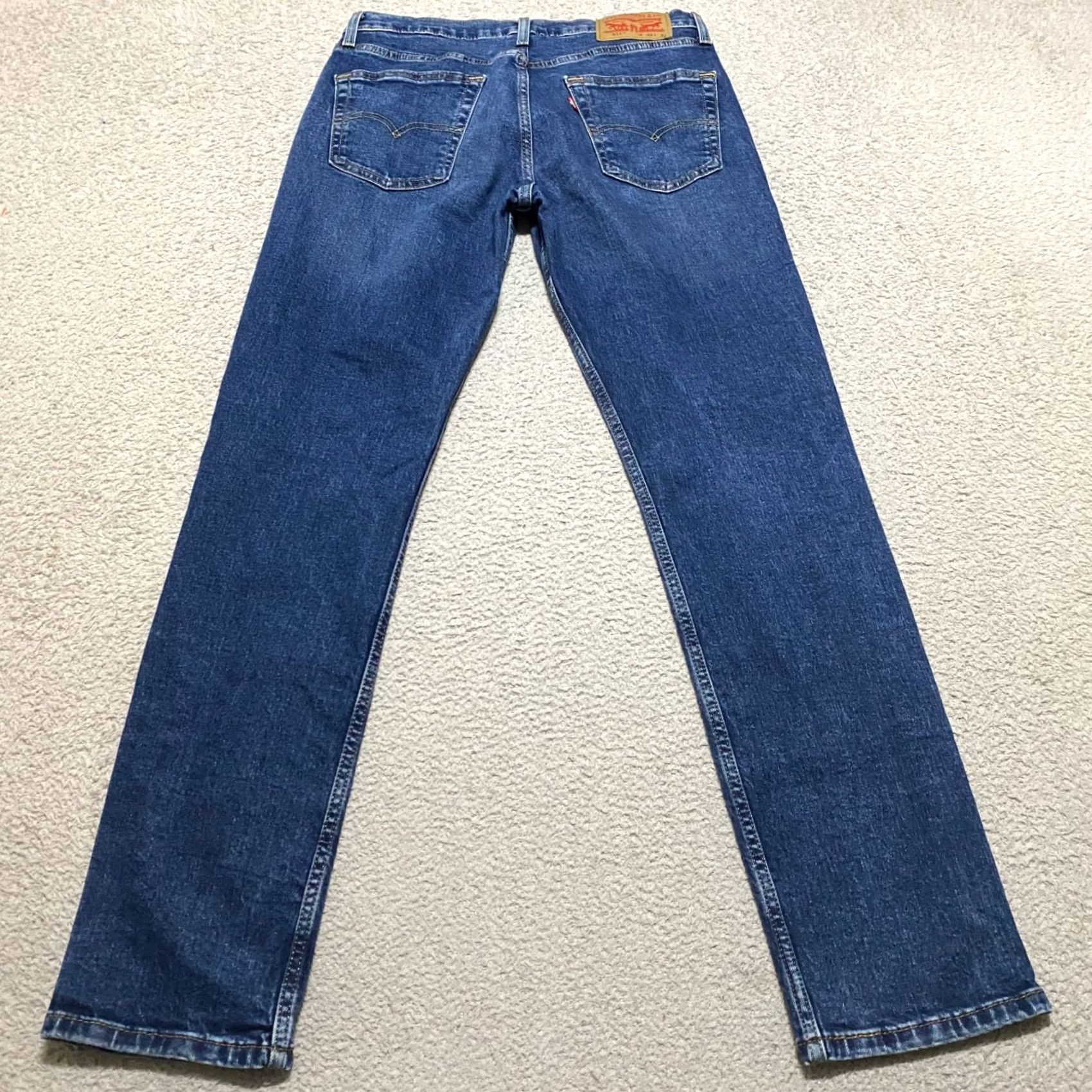 Levi's Levi's 511 Jeans Mens 32x32 Slim Straight Mid Rise Blue Denim Medium Wash Size US 32 / EU 48 - 2 Thumbnail