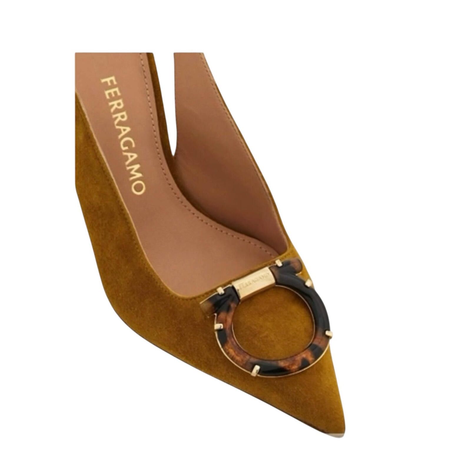 Salvatore Ferragamo Ferragamo Maxi Gancini Slingback Pump Size ONE SIZE - 5 Thumbnail