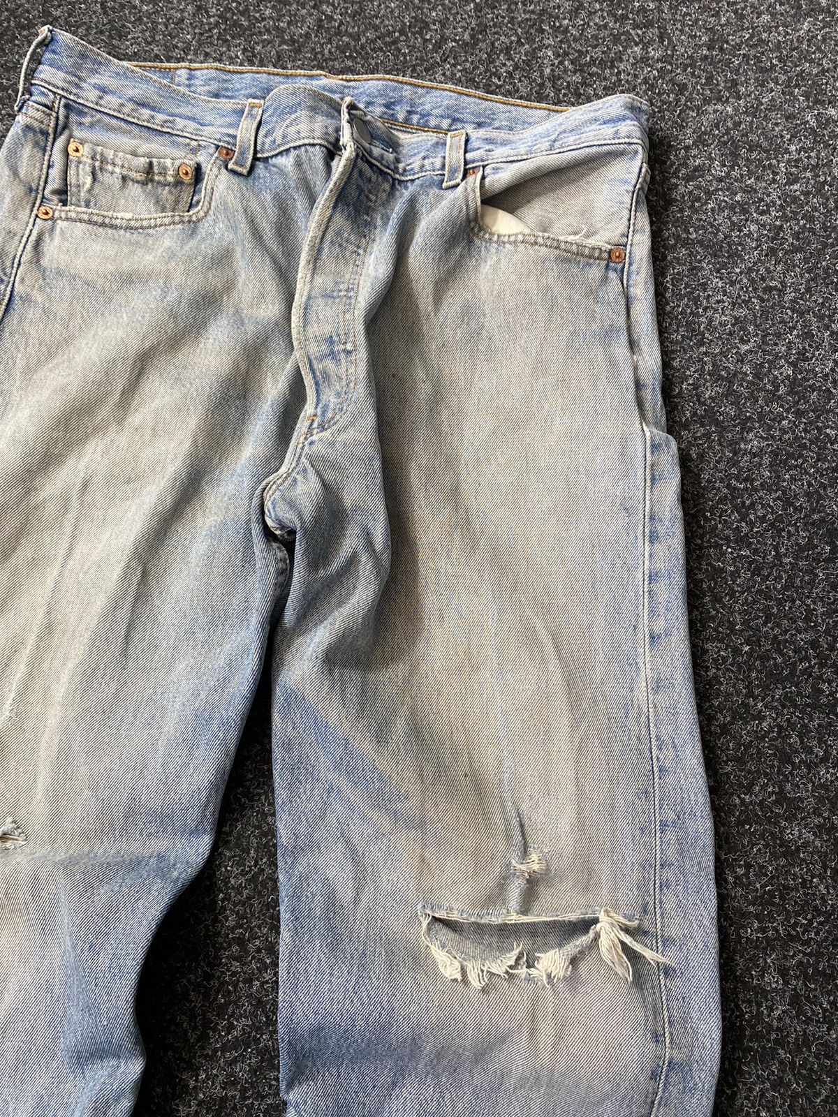 If Six Was Nine × Levi's 90s Levis Baggy Relaxed Dirty Distressed Opium Punk Jean vtg Size US 32 / EU 48 - 6 Thumbnail