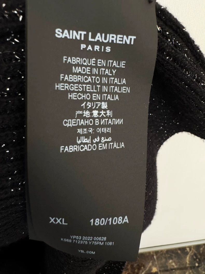 Saint Laurent Paris Saint Laurent Paris Saint Laurent Paris Starry Sky Knitted Size US XXL / EU 58 / 5 - 4 Thumbnail