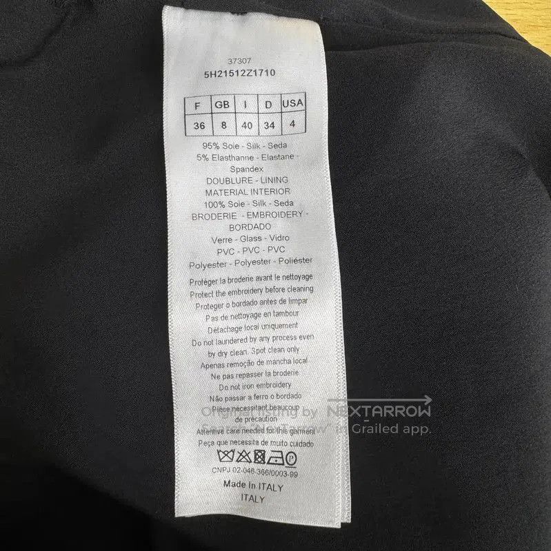 Dior Dior Black Cotton T. Size XXS / US 00 / IT 34 - 4 Thumbnail
