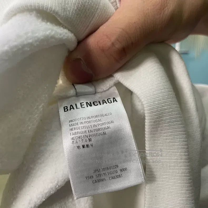 Balenciaga Balenciaga Crown white logo hoodie coat Size US M / EU 48-50 / 2 - 4 Thumbnail