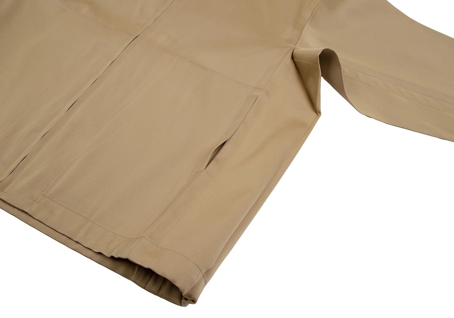 Issey Miyake Satin Zip-Up Packable Jacket in Beige Size US L / EU 52-54 / 3 - 9 Thumbnail