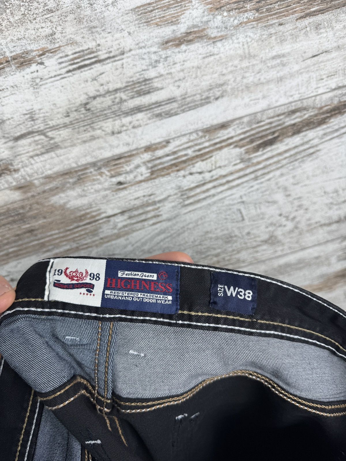 Vintage KOSMO LUPO Herren Jeans Hose Black Denim Japan Style size 38 Size US 38 / EU 54 - 12 Thumbnail
