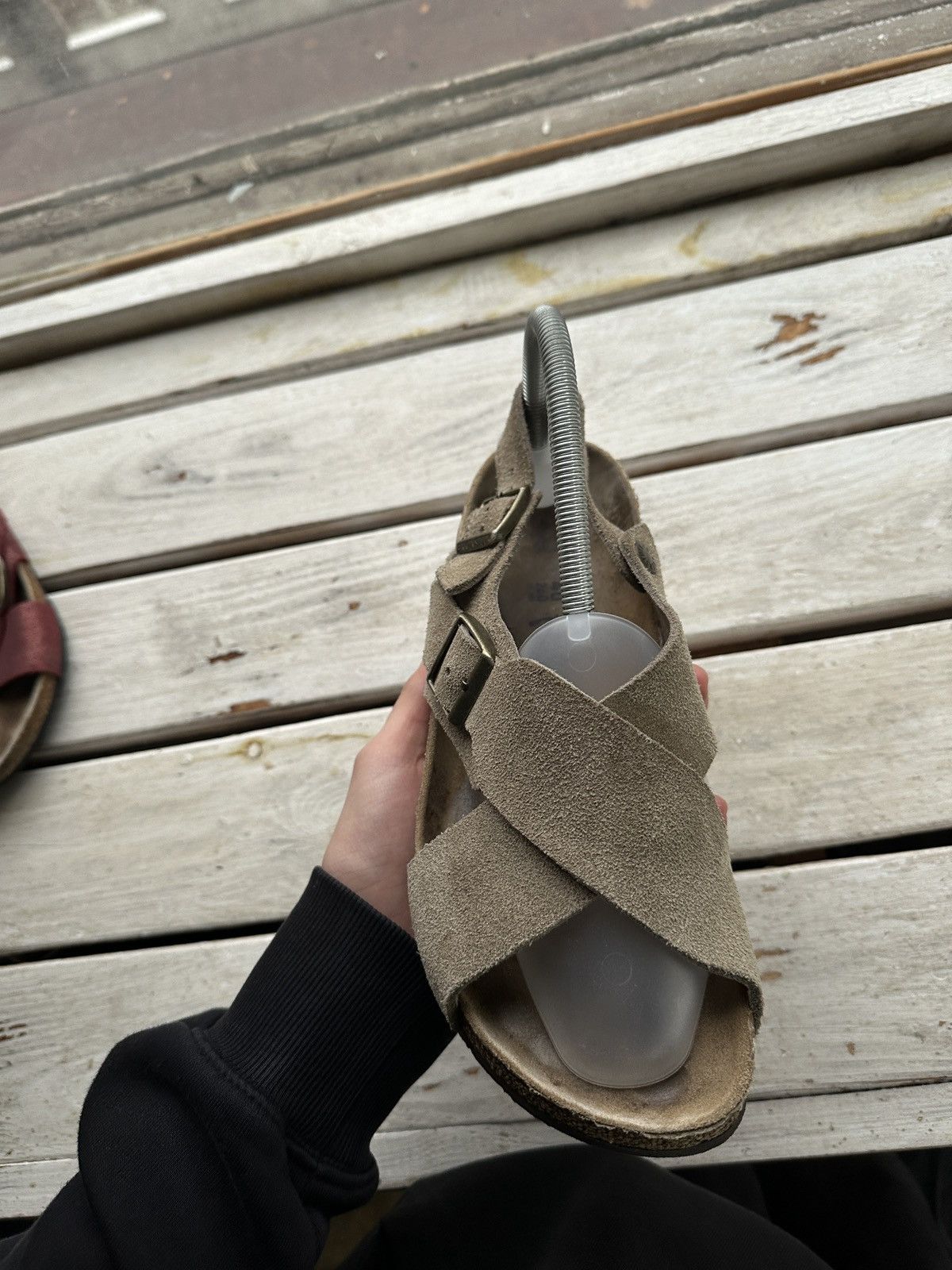Birkenstock VNTG🚨 BIRKENSTOCK LUXURY Y2K RARE WOMEN SLIDES Size US 10 / IT 40 - 3 Thumbnail