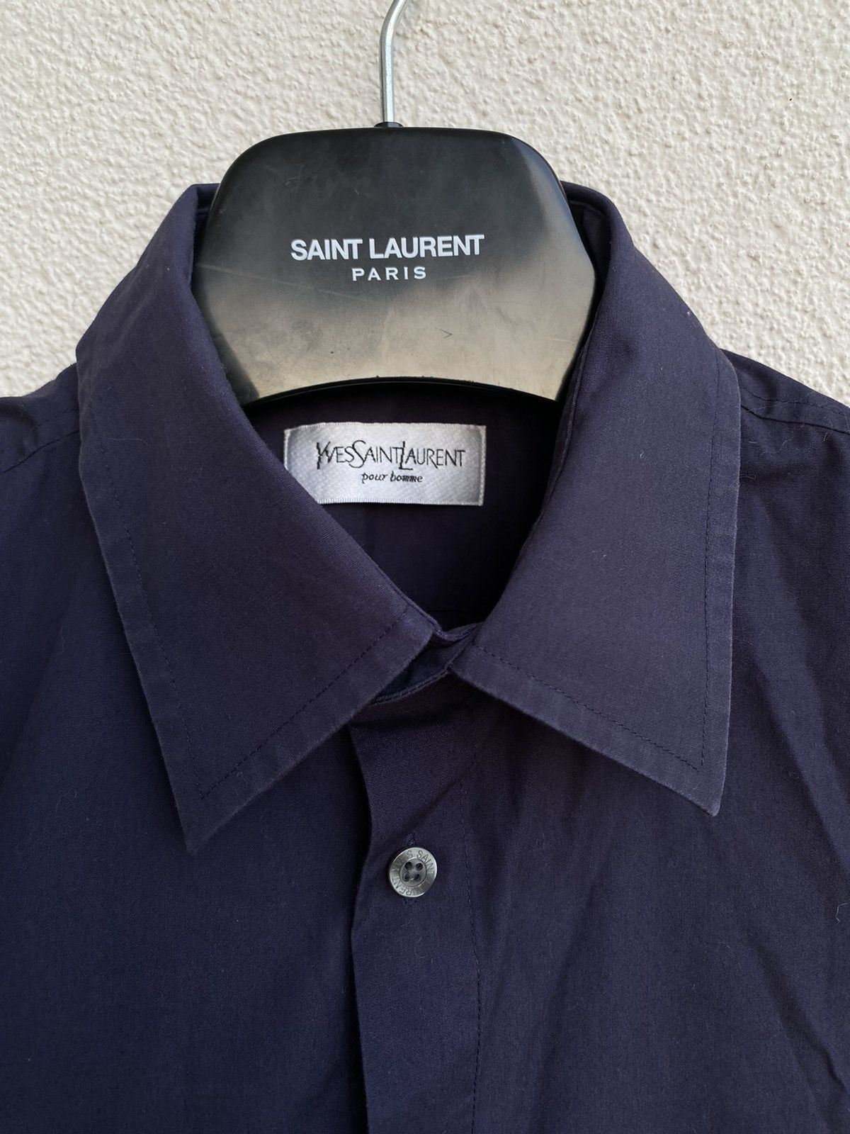 Vintage Summer YSL Shirt in Navy Size US M / EU 48-50 / 2 - 15 Thumbnail